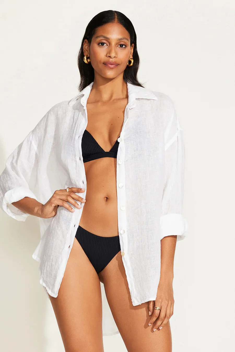 Playa Linen Shirt - White