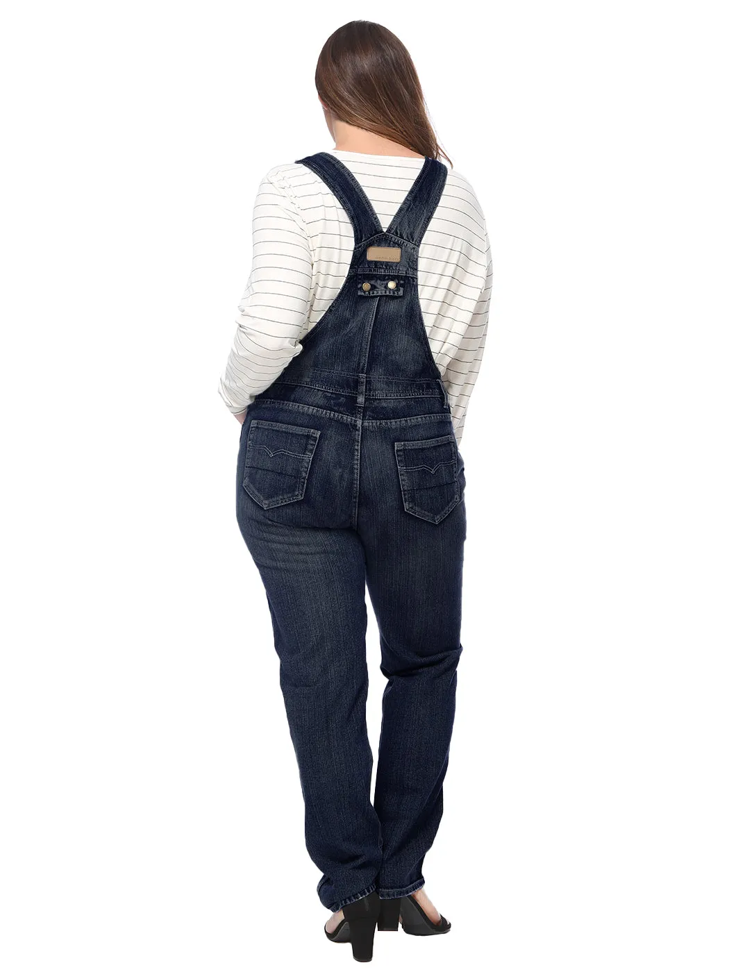 Plus Size Classic Denim Overalls
