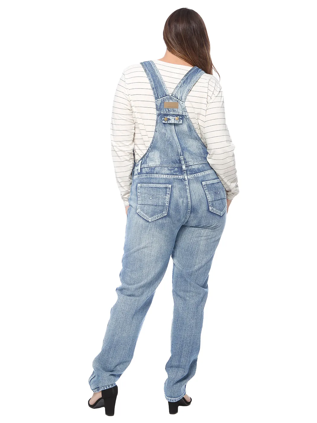 Plus Size Classic Denim Overalls