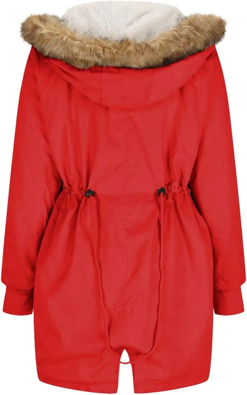 Plus Size Winter Coats for Women 2024 Casual Zip up Hooded Down Coat Long Sleeve Cotton Jackets Outerwear