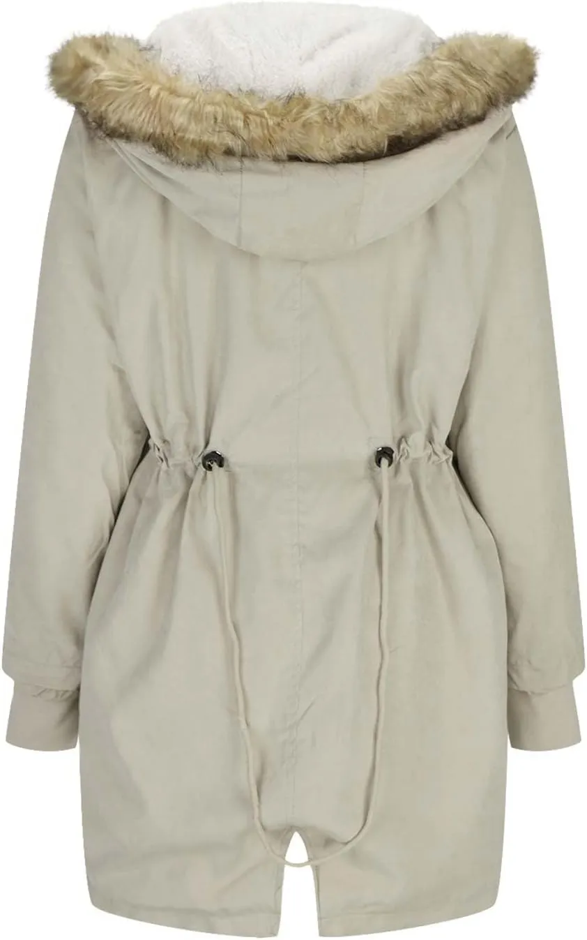 Plus Size Winter Coats for Women 2024 Casual Zip up Hooded Down Coat Long Sleeve Cotton Jackets Outerwear