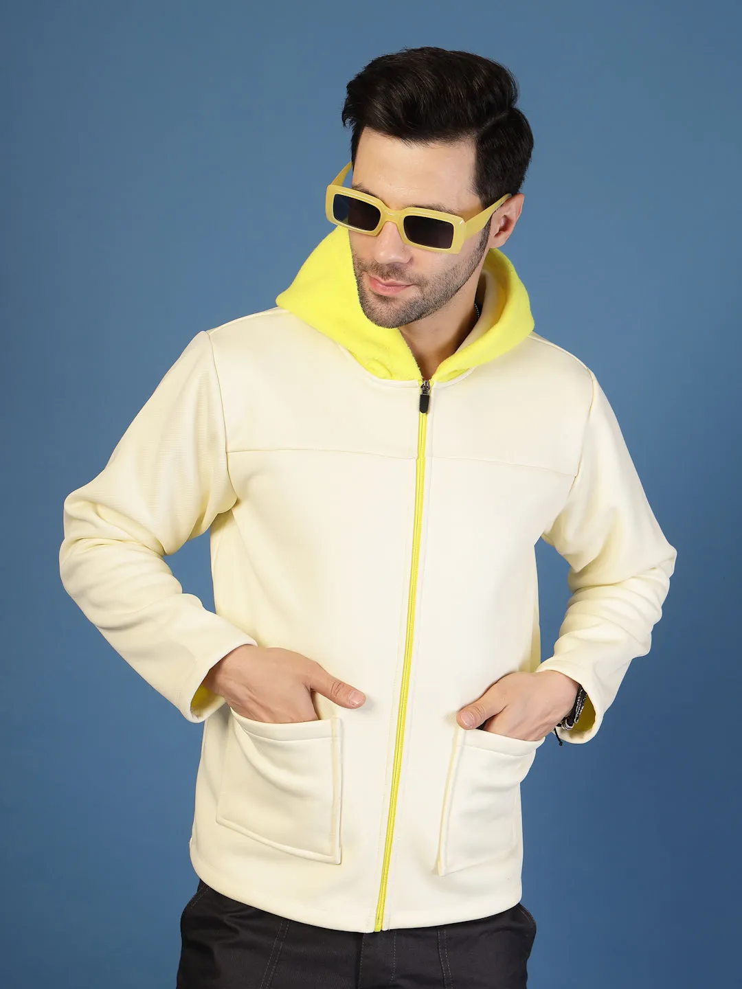 Polar Fleece Zipper Hooded Jacket
