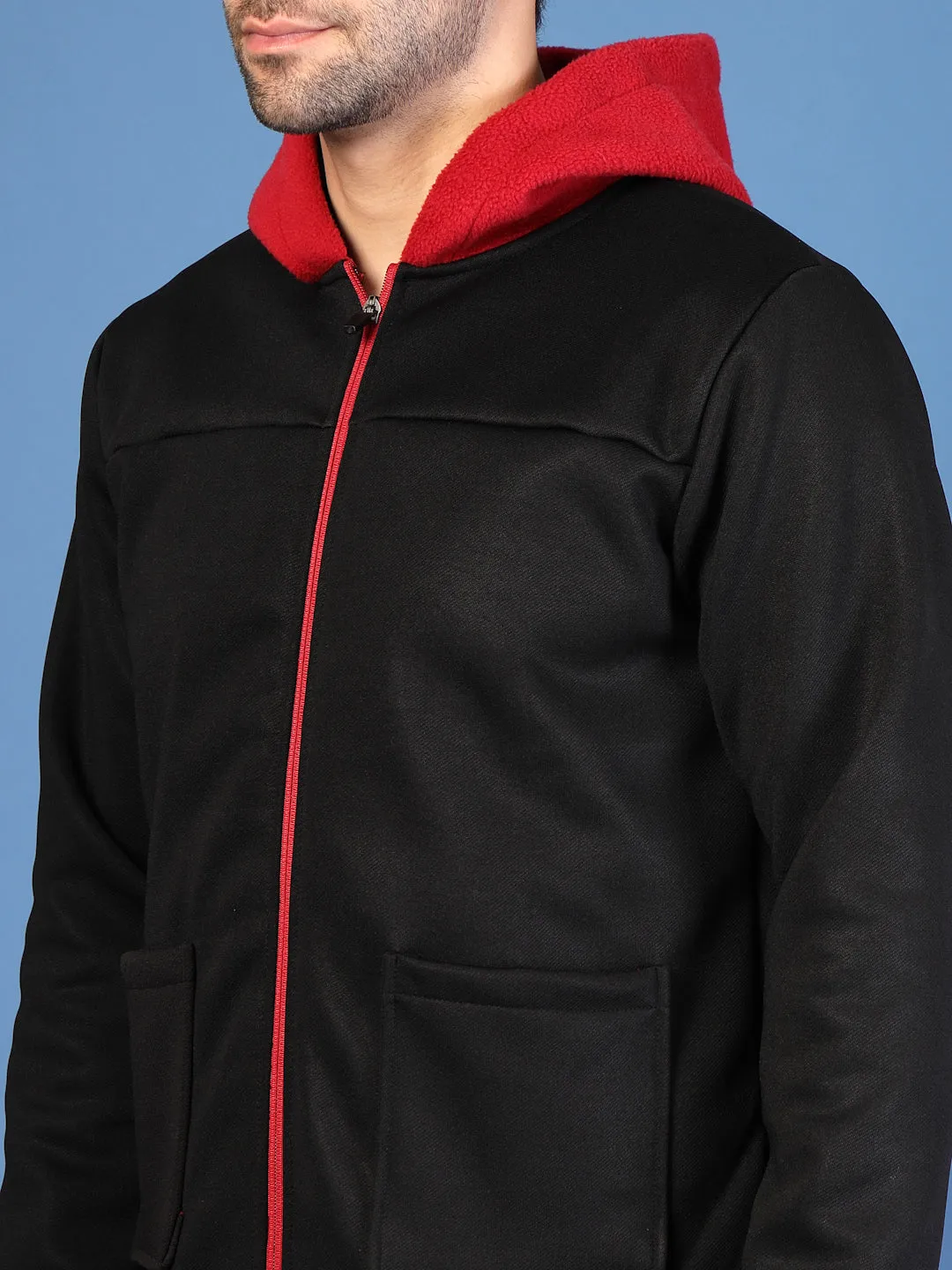 Polar Fleece Zipper Hooded Jacket