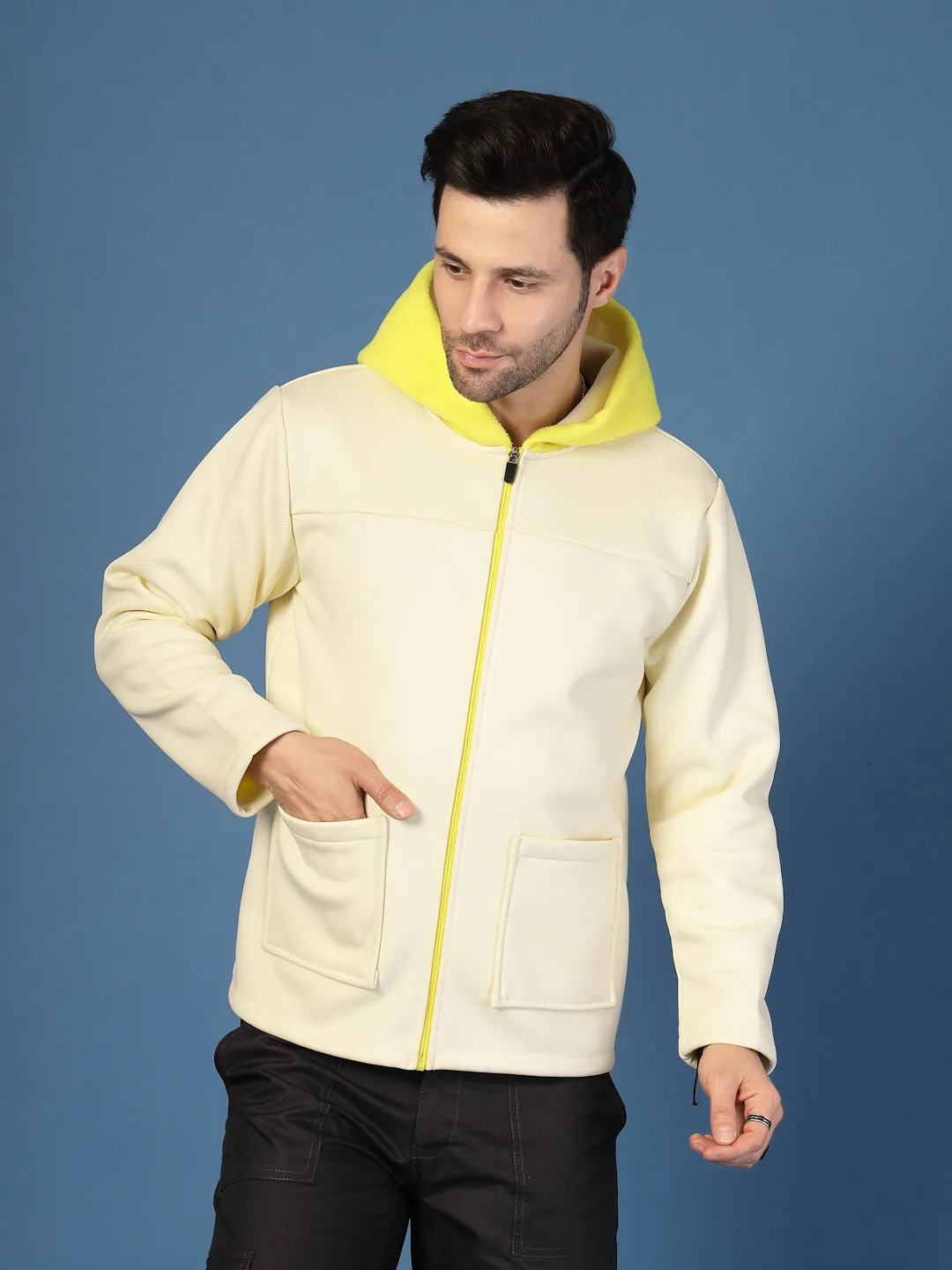 Polar Fleece Zipper Hooded Jacket