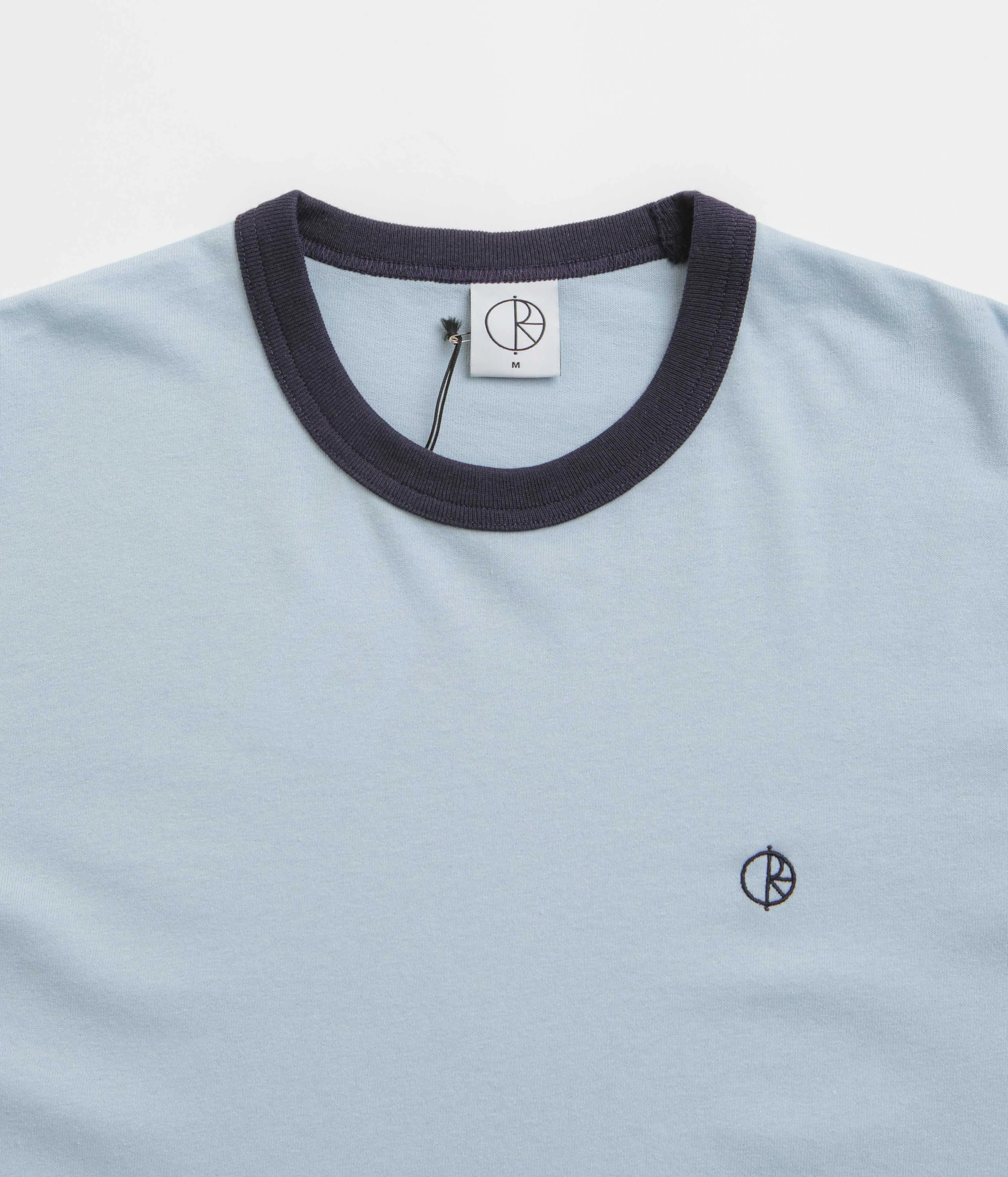 Polar Ringer T-Shirt - Light Blue / Navy