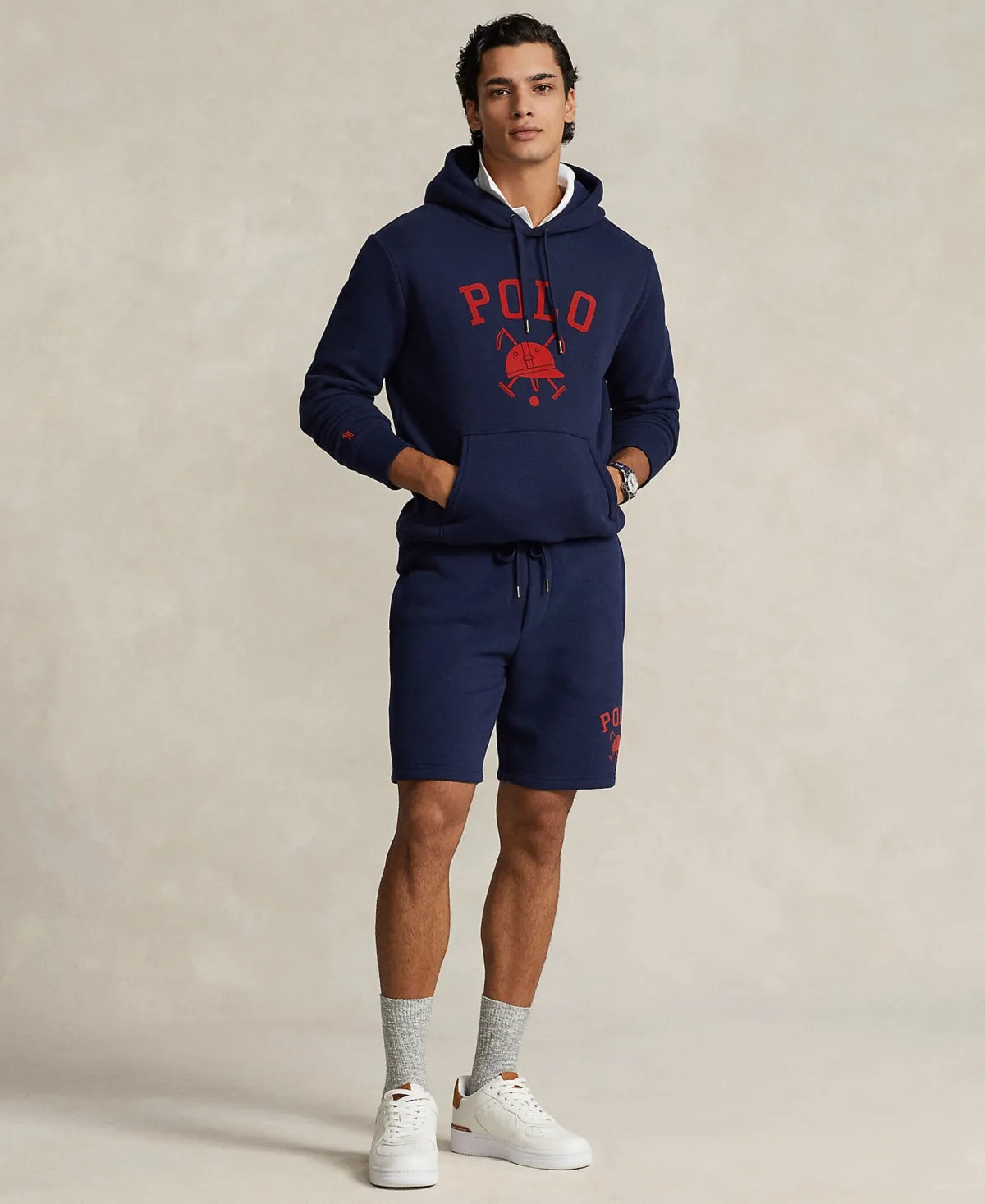 Polo Ralph Lauren Mens Classic fit Sweat Shorts Shorts XXL Blue Solid