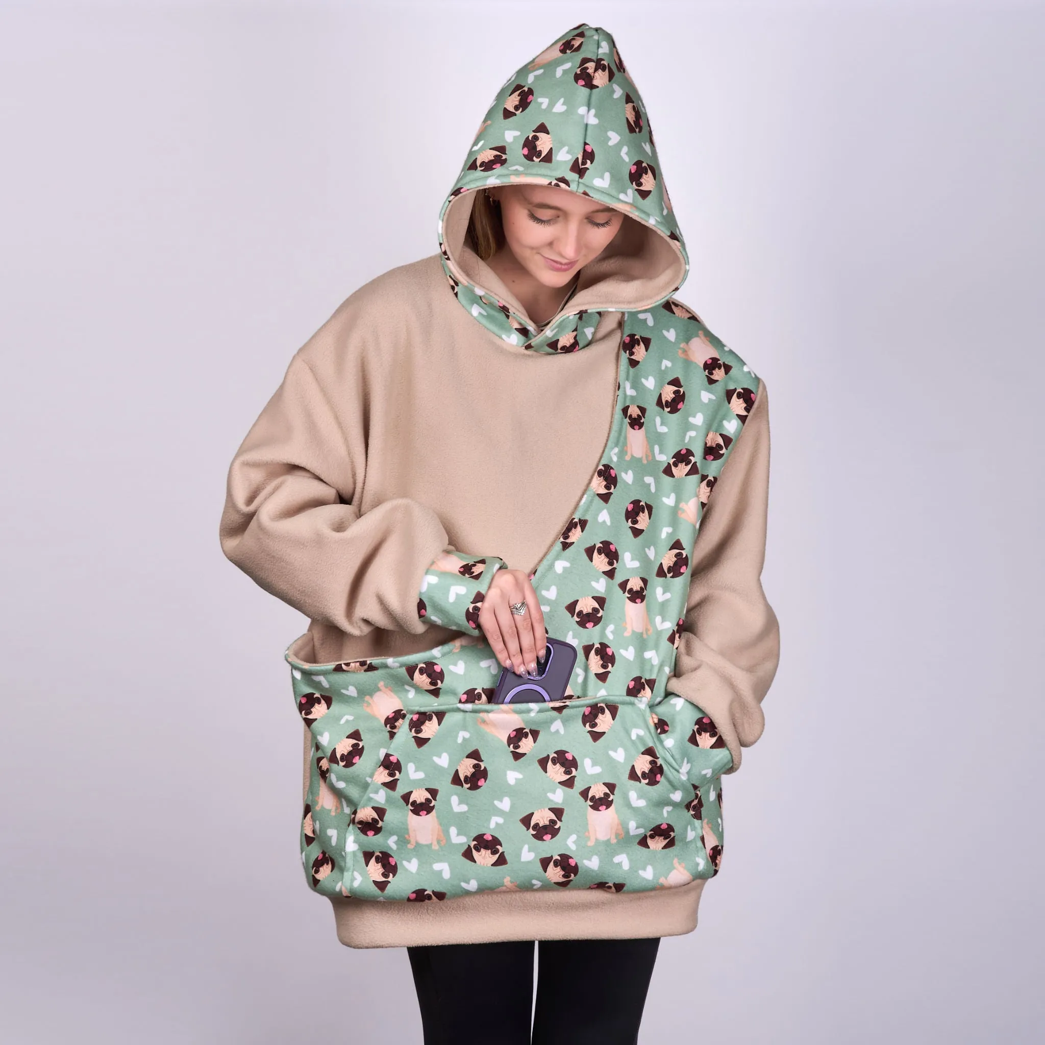 Poochy Pocket Hoodie Pug Mug