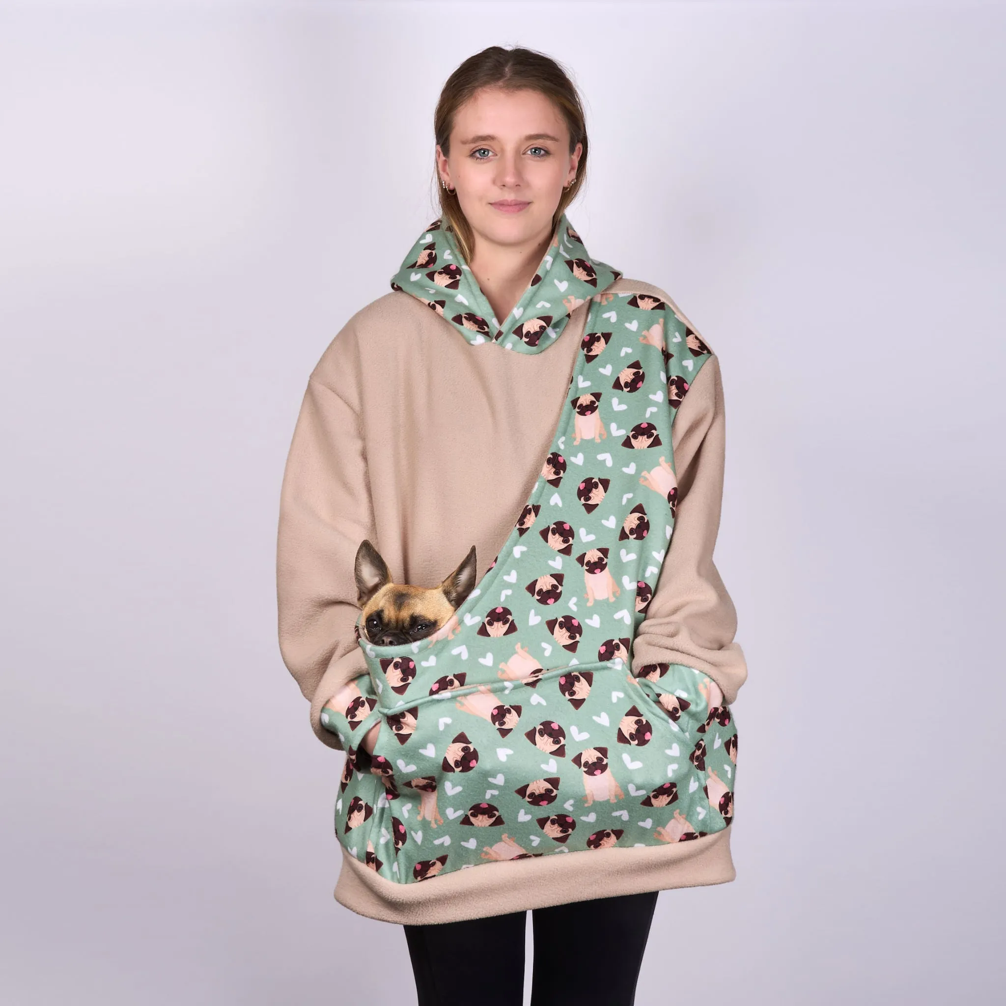 Poochy Pocket Hoodie Pug Mug