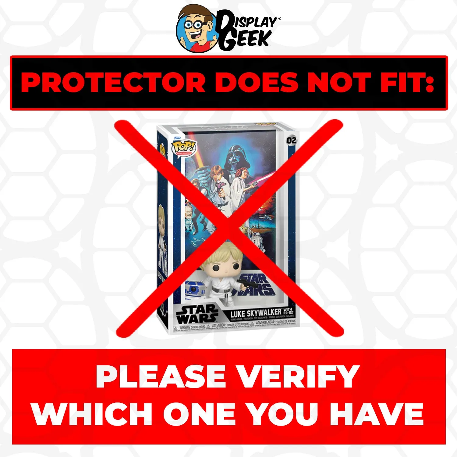 POP MOVIE POSTERS Pop Protectors for Funko (0.50mm thick) 17.25h x 11.25w x 5.75d