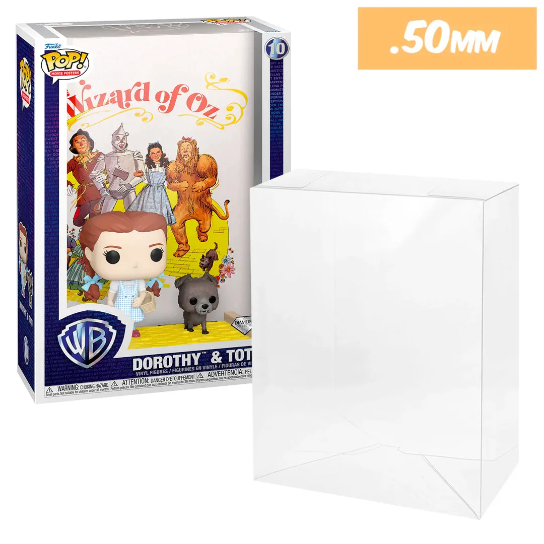 POP MOVIE POSTERS Pop Protectors for Funko (0.50mm thick) 17.25h x 11.25w x 5.75d