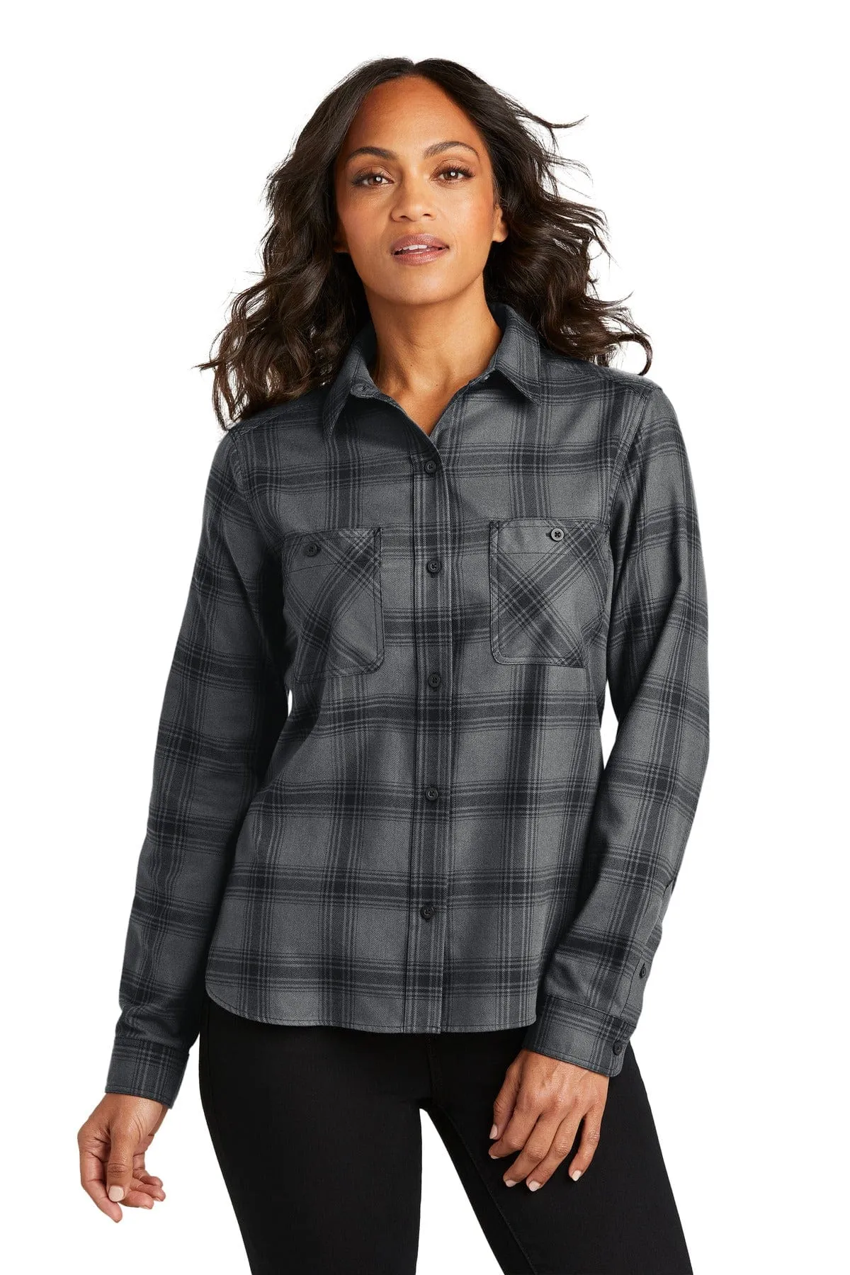 Port Authority LW669: Ladies Plaid Flannel Shirt