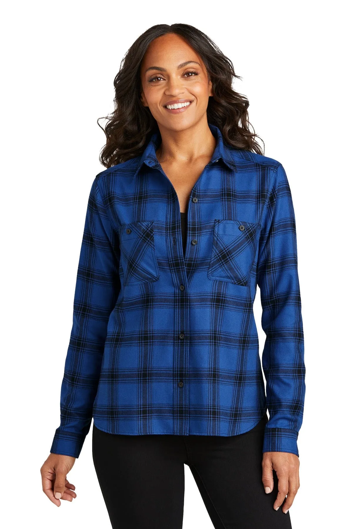 Port Authority LW669: Ladies Plaid Flannel Shirt