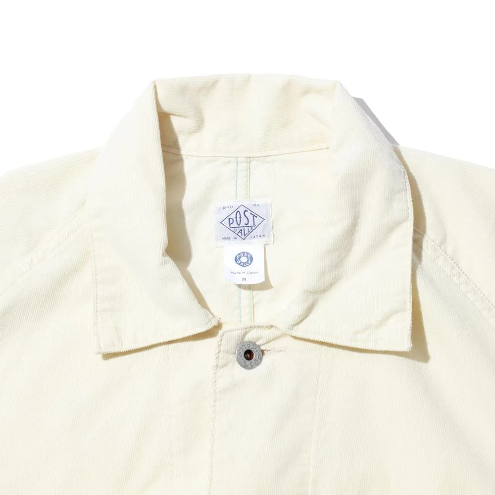 Post Overalls Post 44 Summer Corduroy Jacket Ecru