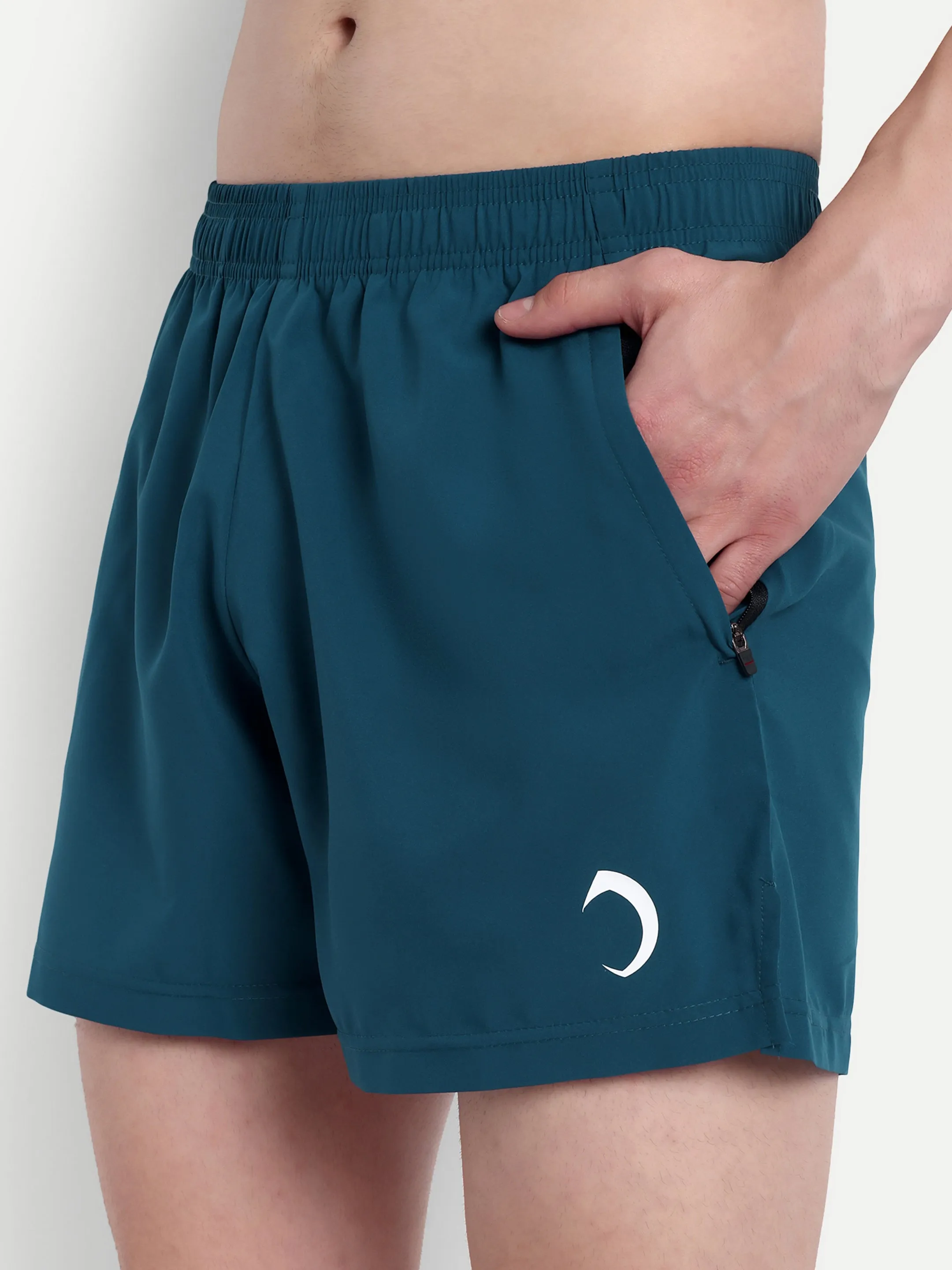 Power 5" Shorts - Teal