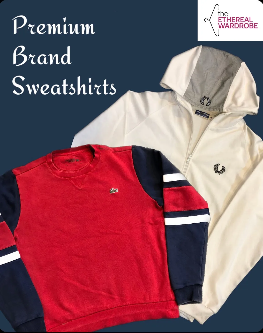 Premium Mix Brand Sweatshirts  including Polo Ralph Lauren, Lacoste, Carhartt and other brands