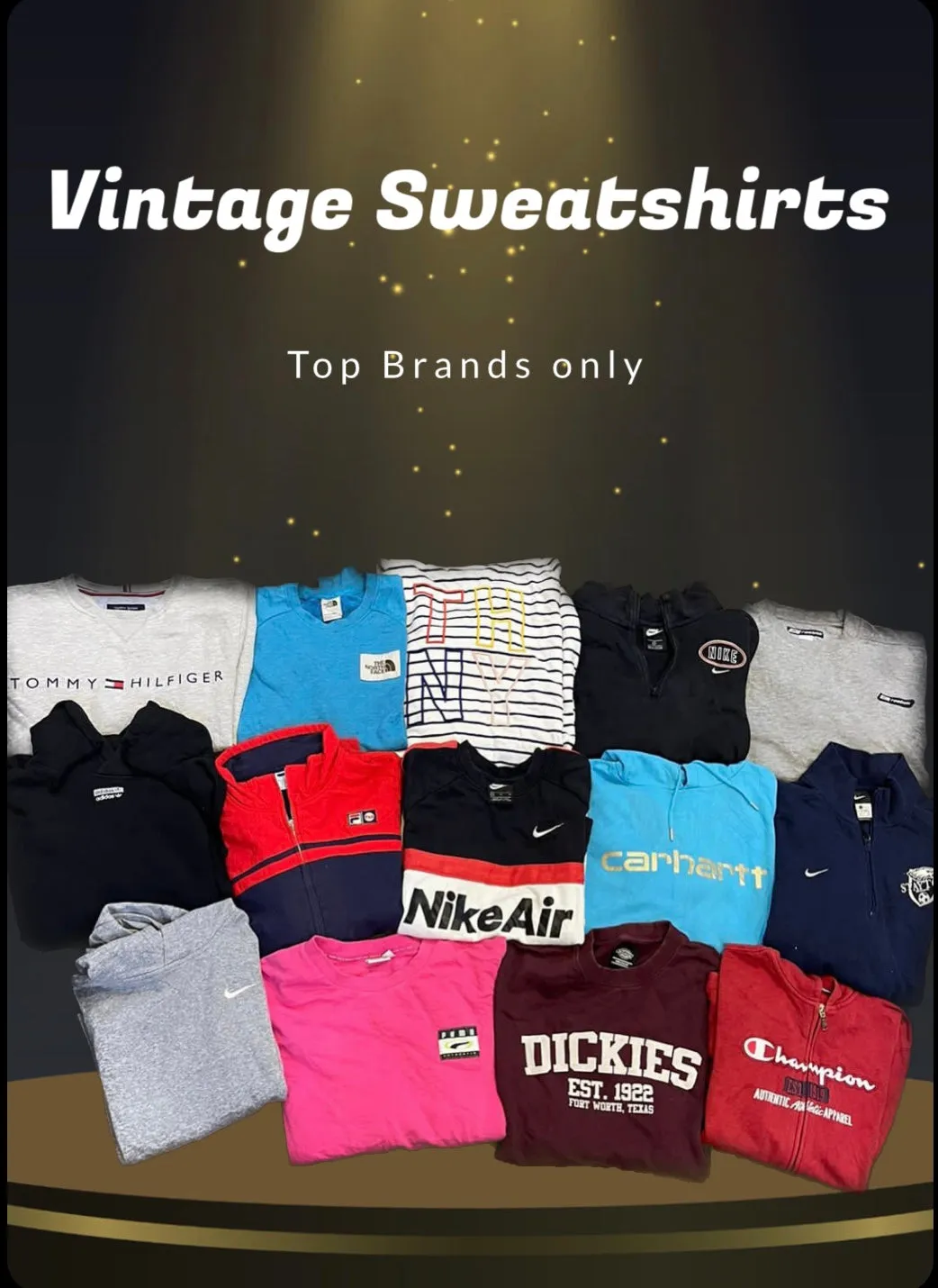 Premium Vintage Sweatshirts Polo Ralph Lauren Carhartt Dickies Tommy Hilfiger Levis Nike Adidas Etc