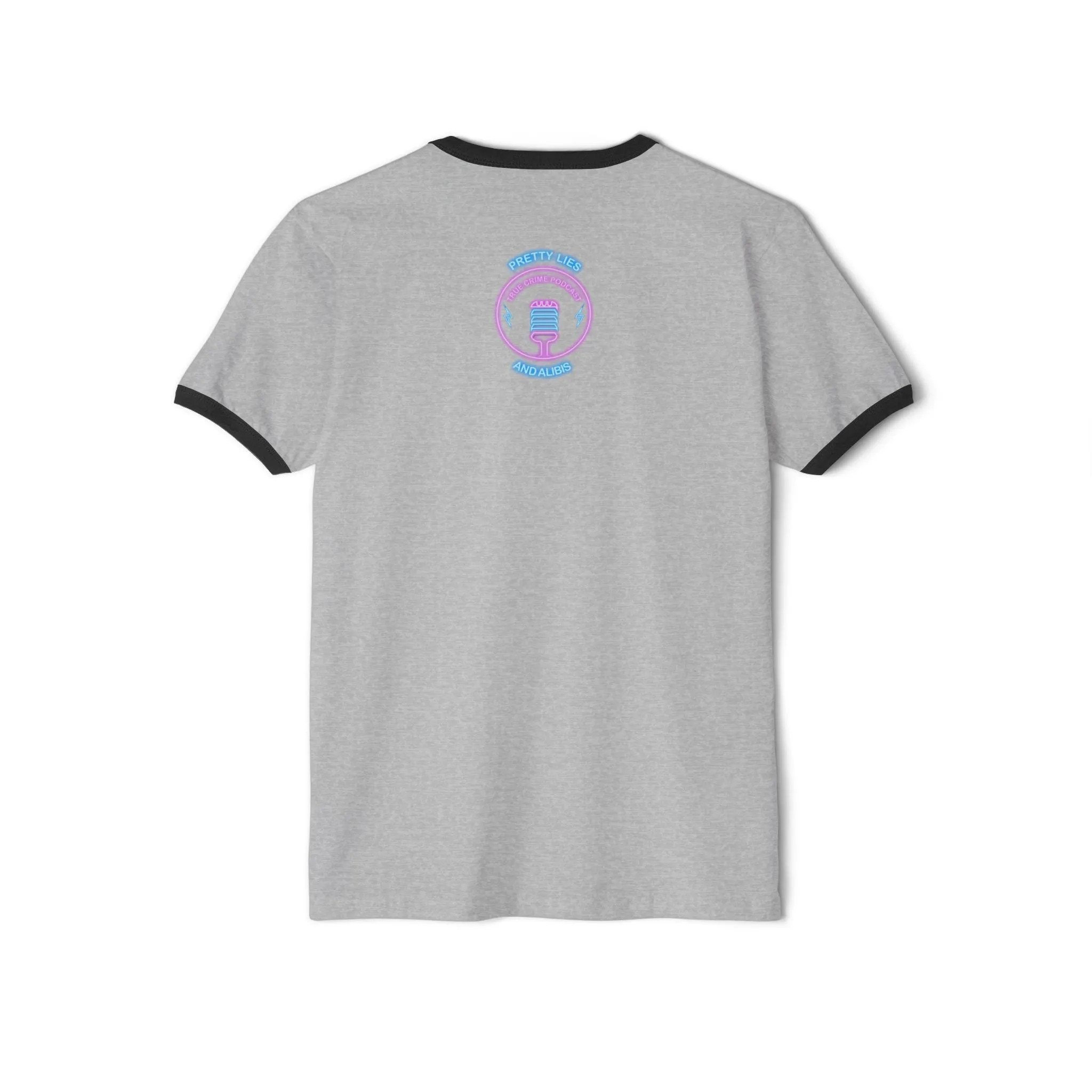 Pretty Lies Retro Unisex Cotton Ringer T-Shirt
