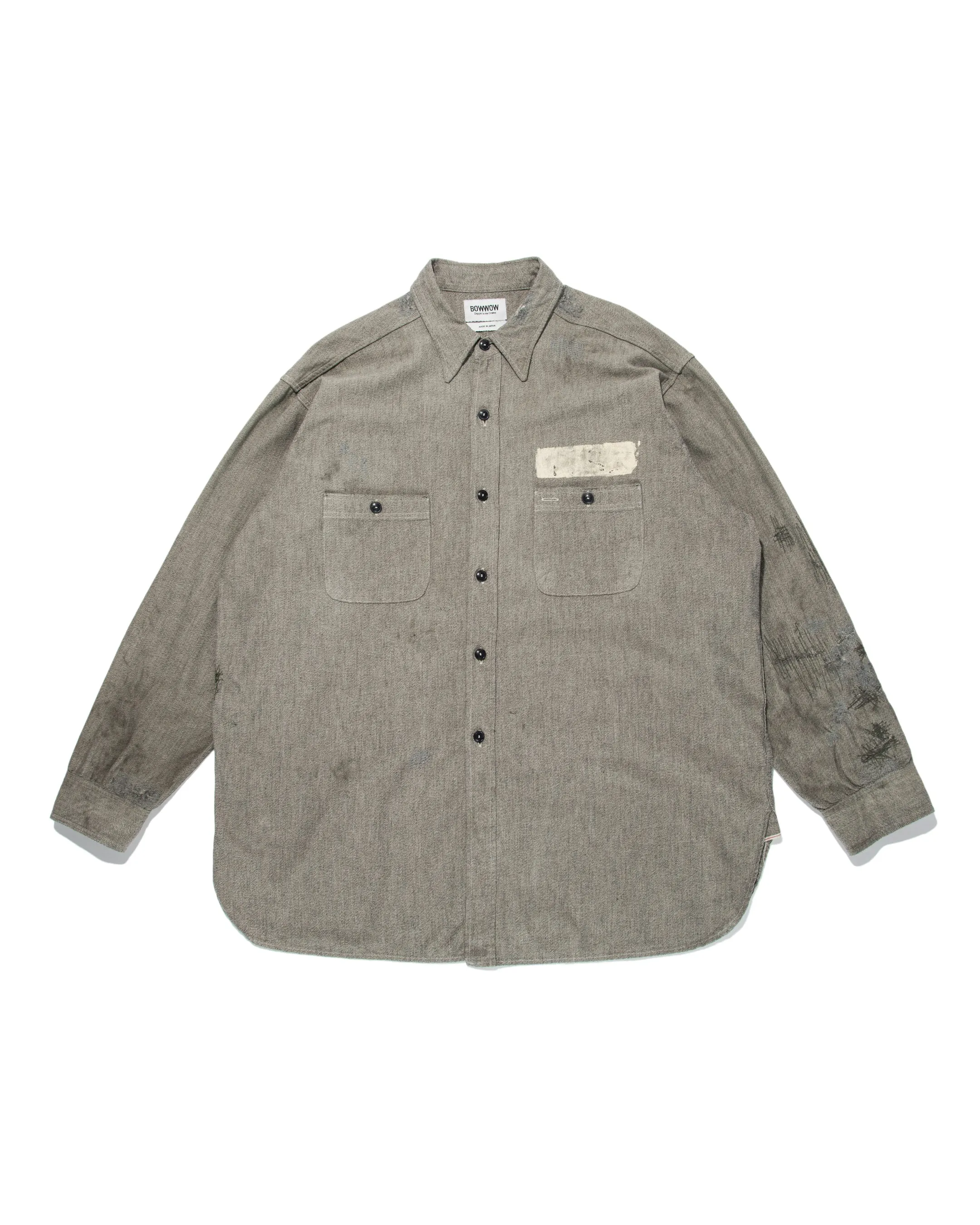 PRISONER BLACK CHAMBRAY SHIRTS