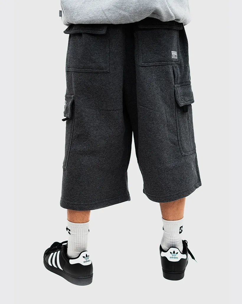 Pro Club Fleece Cargo Shorts - Grey