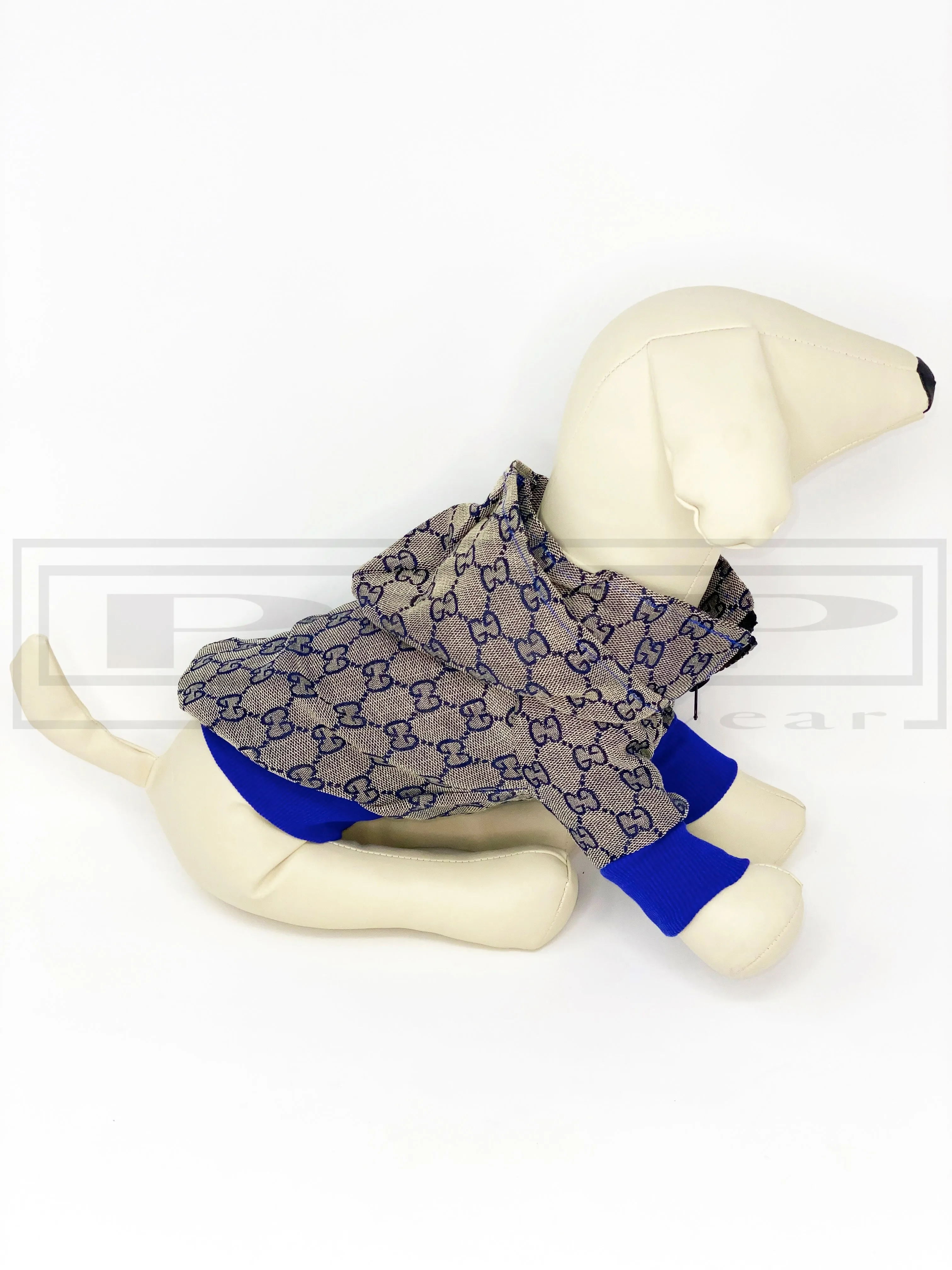 Pucci Blue GG Zip Up Hoodie Jacket