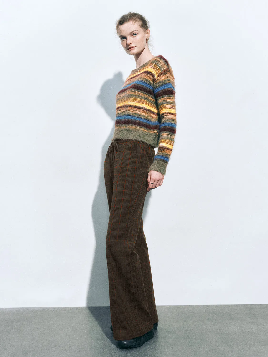 Pullover Striped Knitted T-Shirts