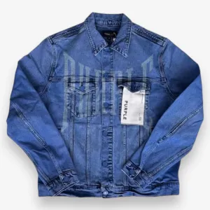 Purple Laser Trucker Core Blue Denim Jacket