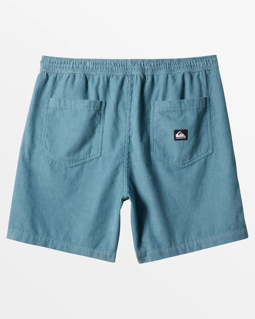 Quiksilver Taxer Cord Shorts-Blue Shadow