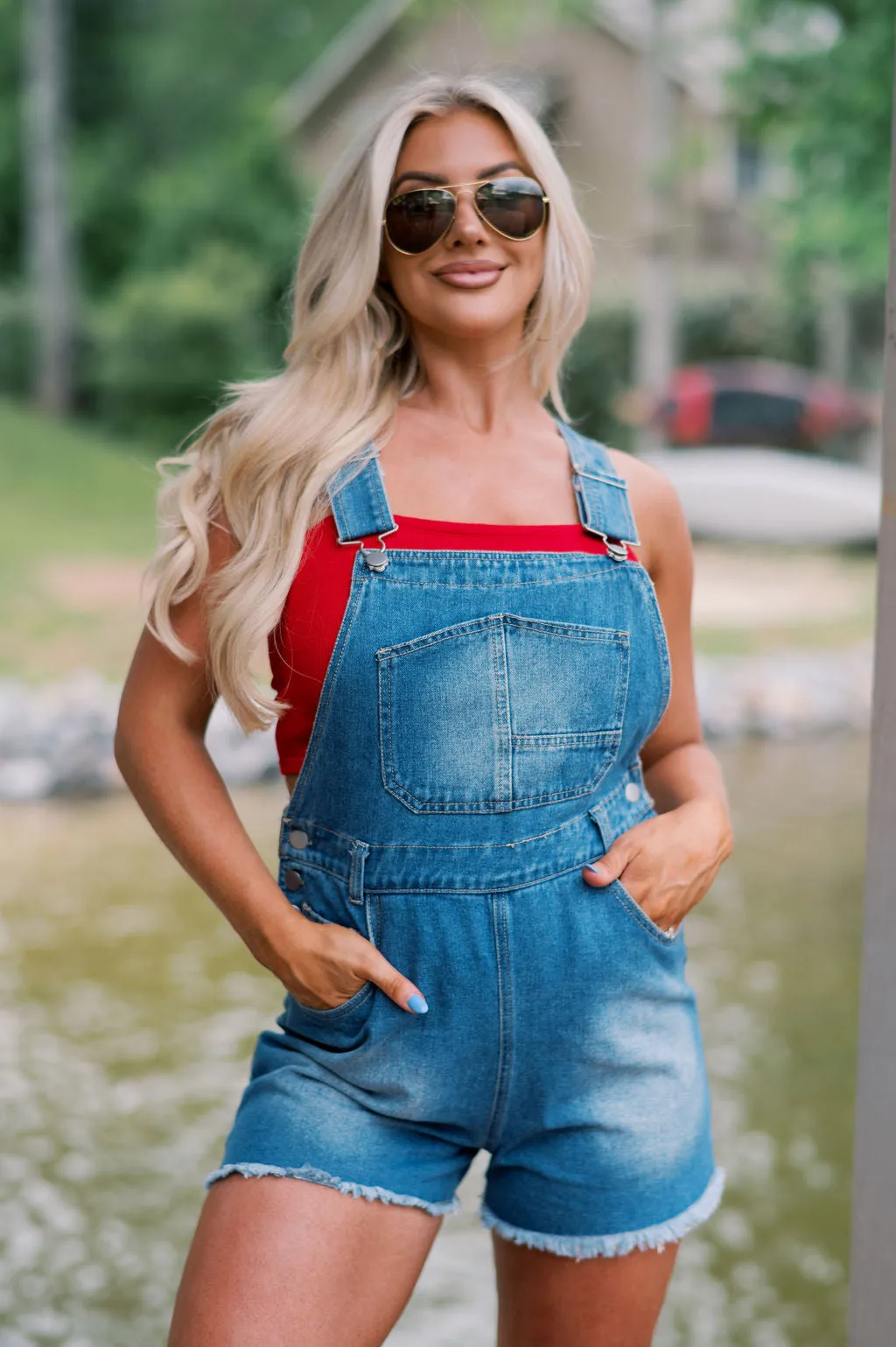 Quinn Vintage Overalls-Denim