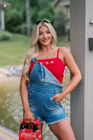 Quinn Vintage Overalls-Denim