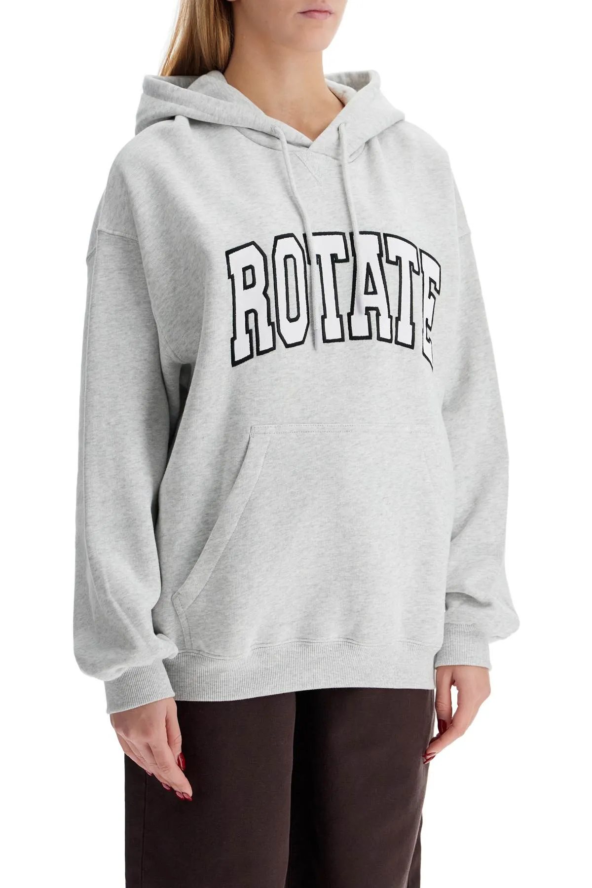 "oversized sweatshirt with 1134291473 LIGHT GREY MELANGE