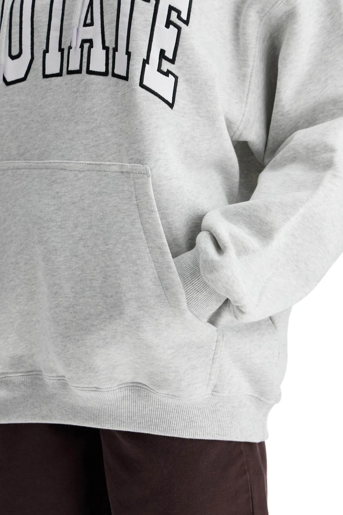 "oversized sweatshirt with 1134291473 LIGHT GREY MELANGE