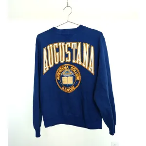 "Retail" VTG Galt Sand Augustana College Illinois Crewneck Pullover Sweatshirt Blue Small