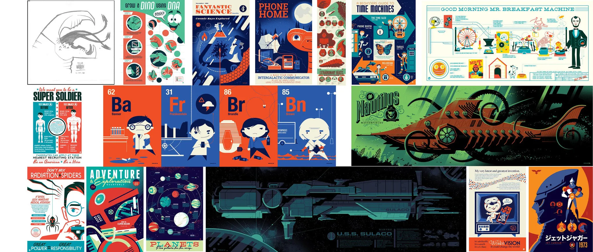 "Super Science Fair" Matching set