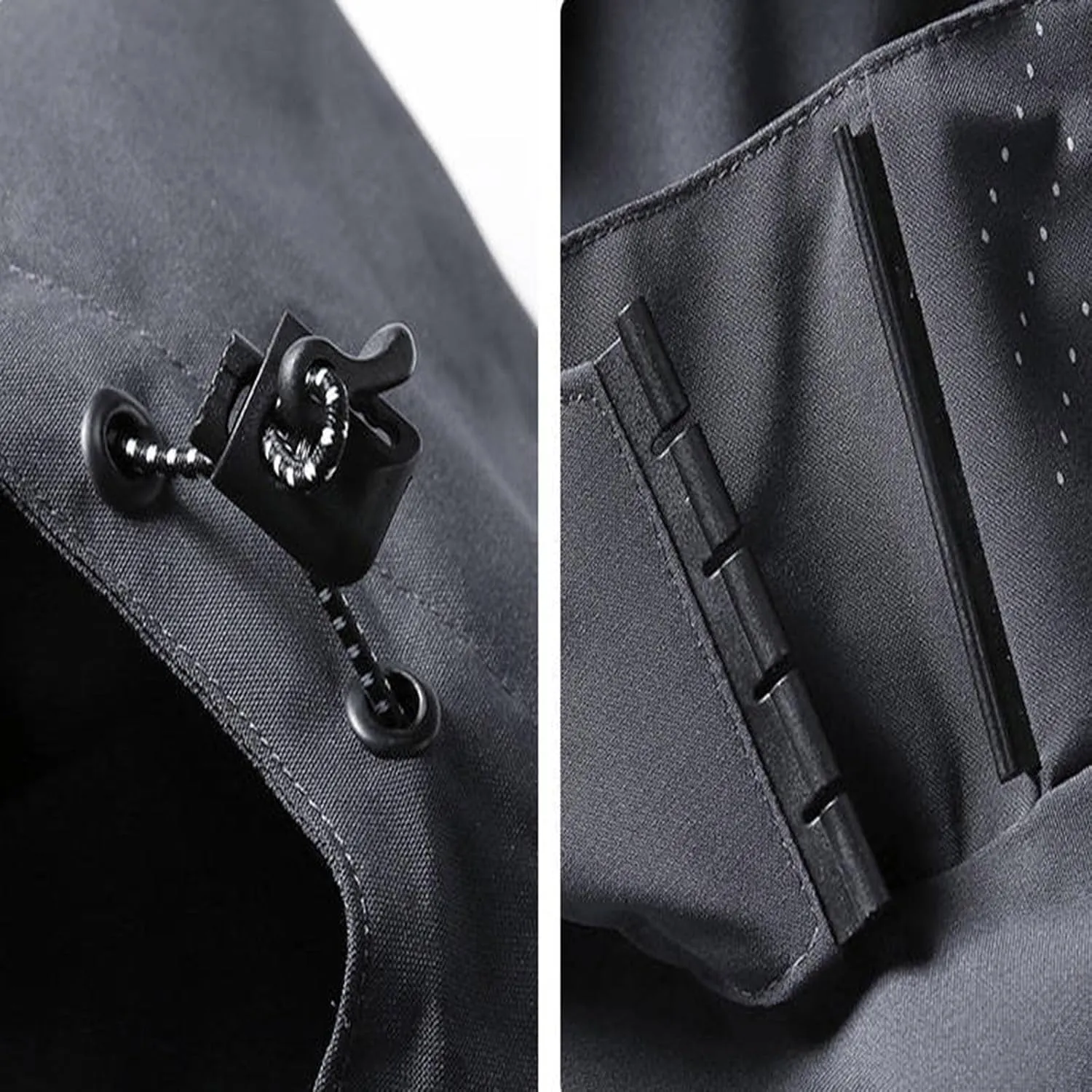 Rain Jacket Men Waterproof Lightweight Softshell Jacket Raincoat Hood for Hiking Travel Outdoor Windbreaker