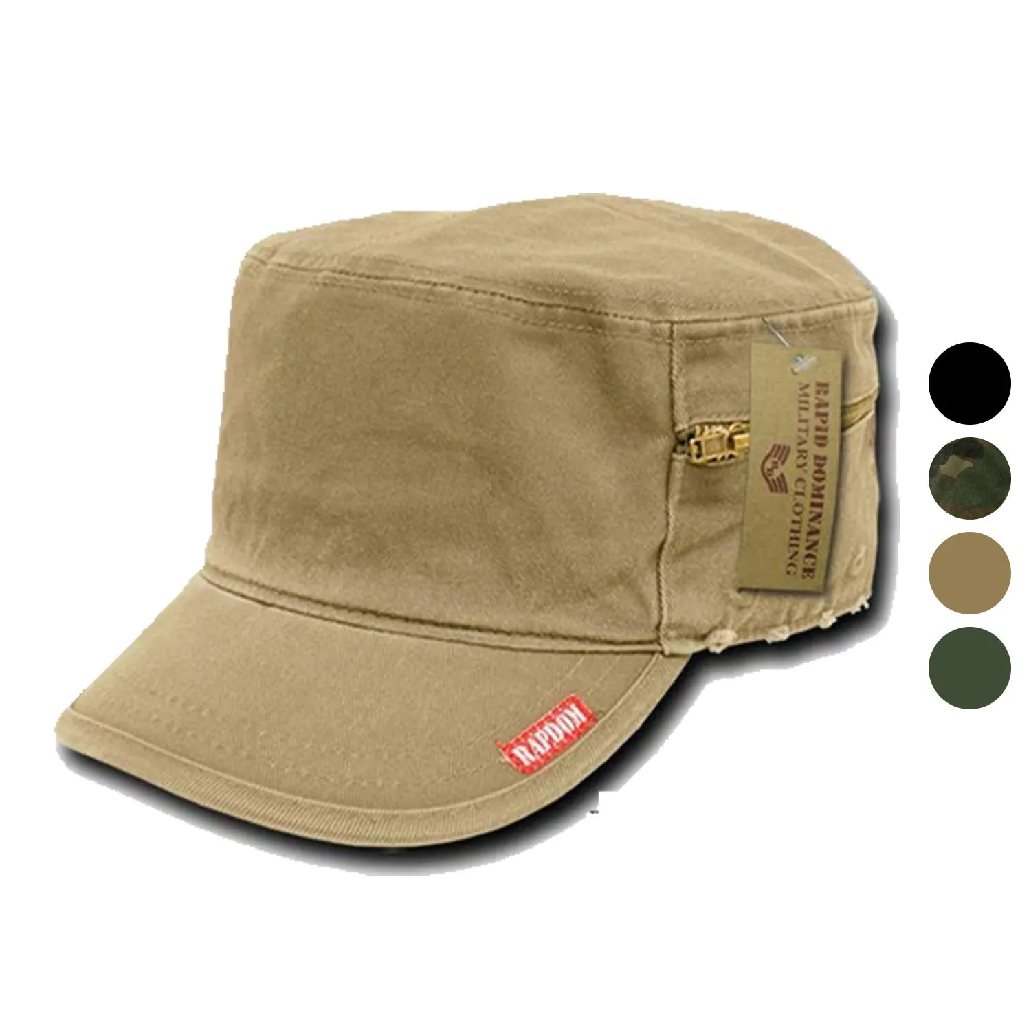 Rapid Dominance Flat Top Zipper Bdu Fatigue Cadet Military Army Vintage Torn Caps Hats