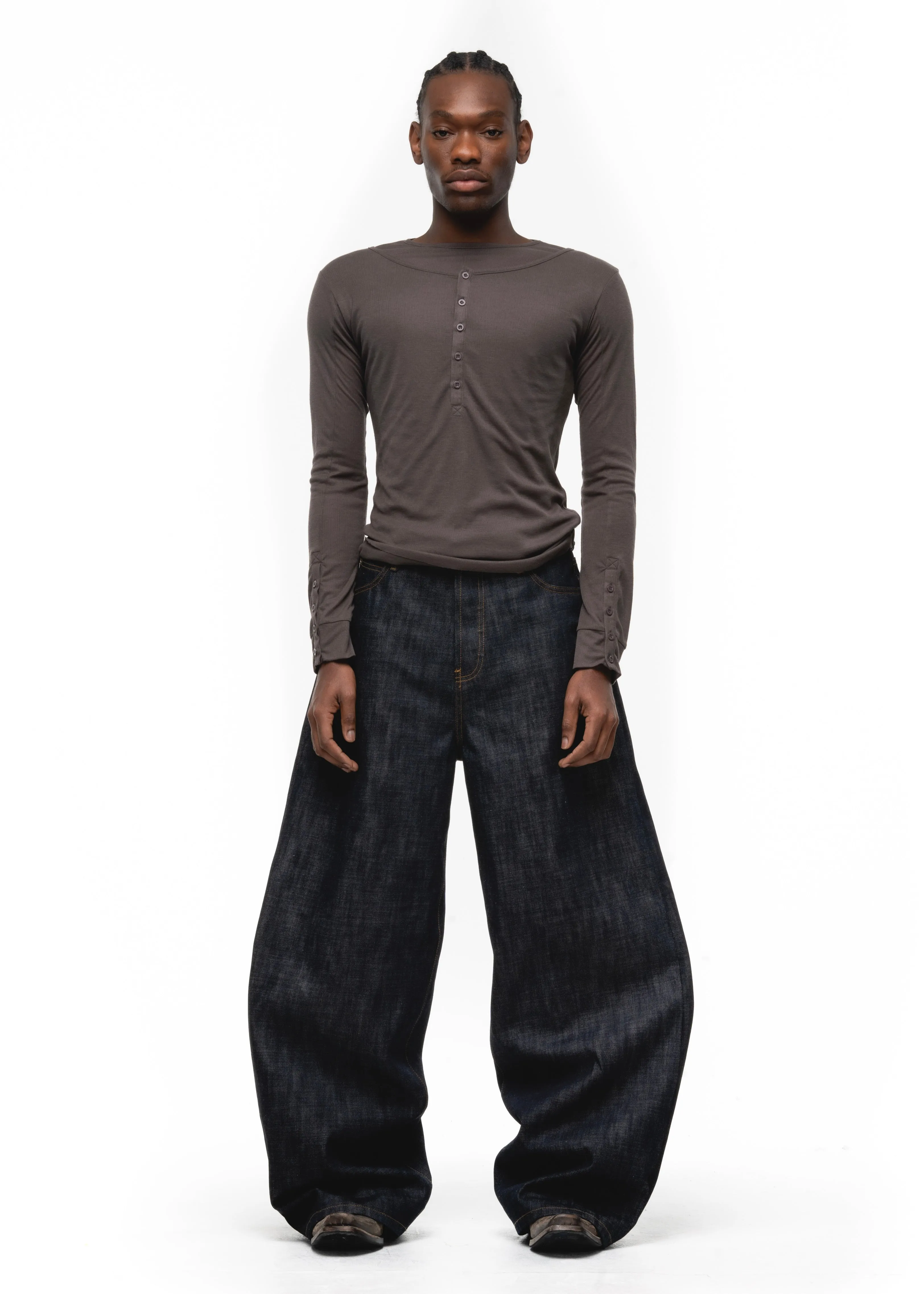 RAW DENIM JAPANESE ULTRA LOOSE FIT BLUE