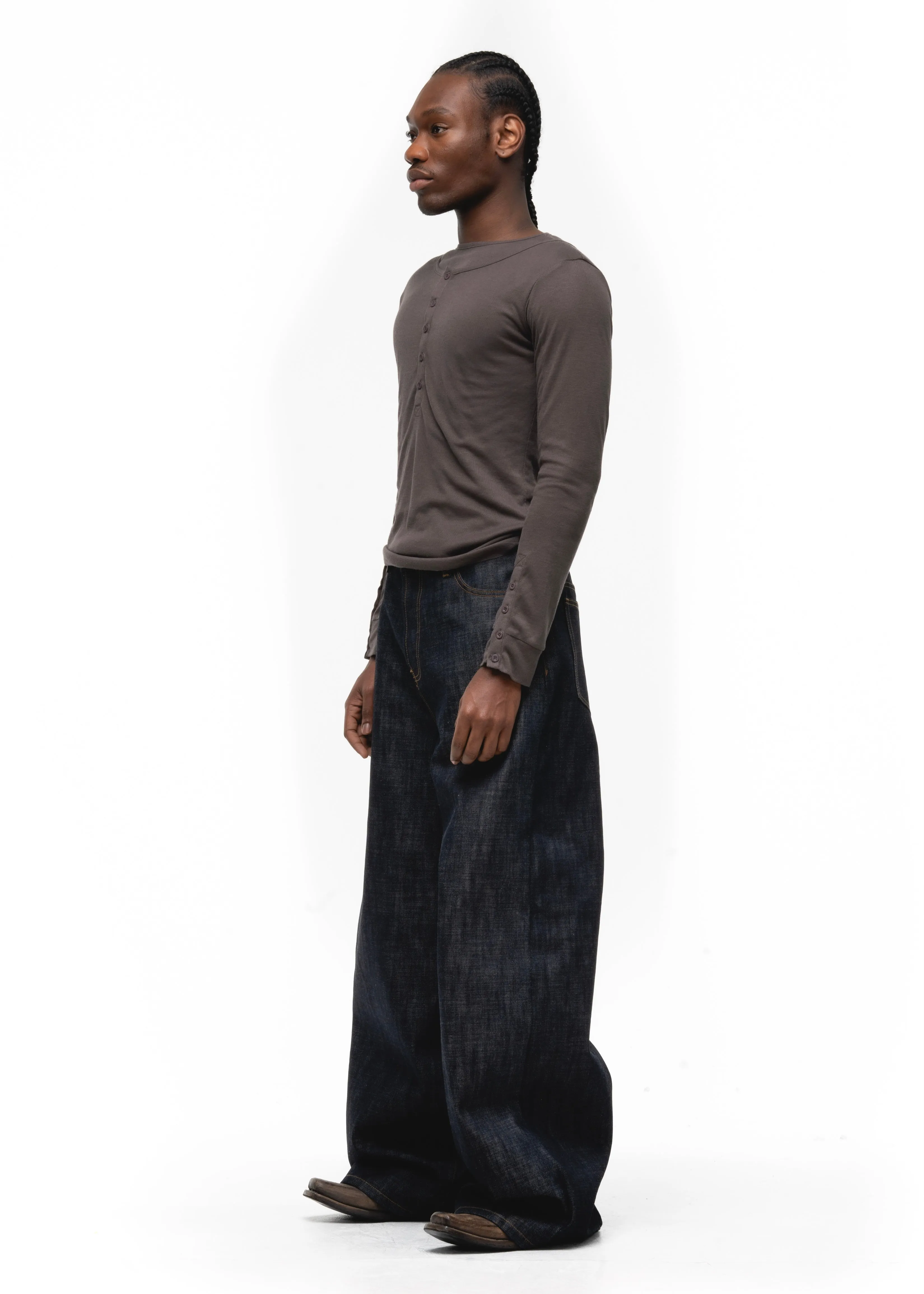 RAW DENIM JAPANESE ULTRA LOOSE FIT BLUE