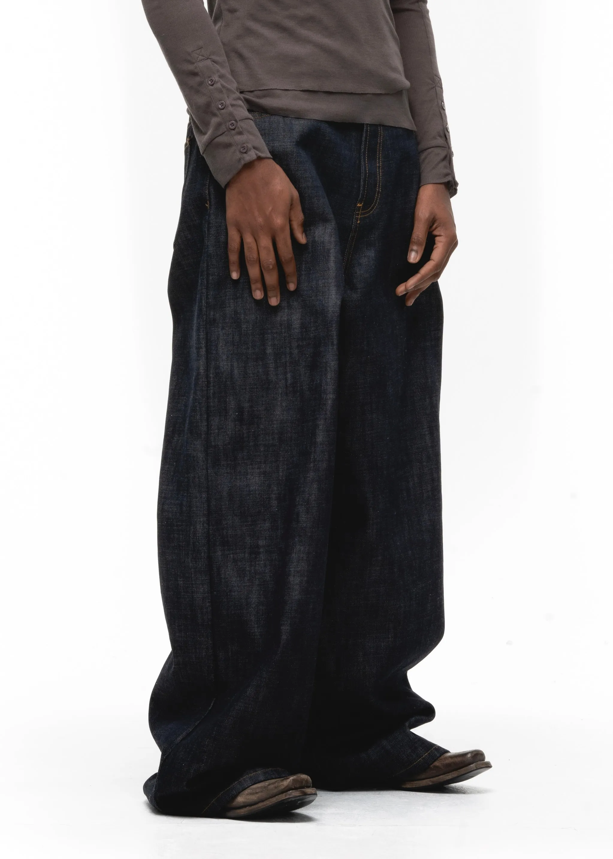RAW DENIM JAPANESE ULTRA LOOSE FIT BLUE