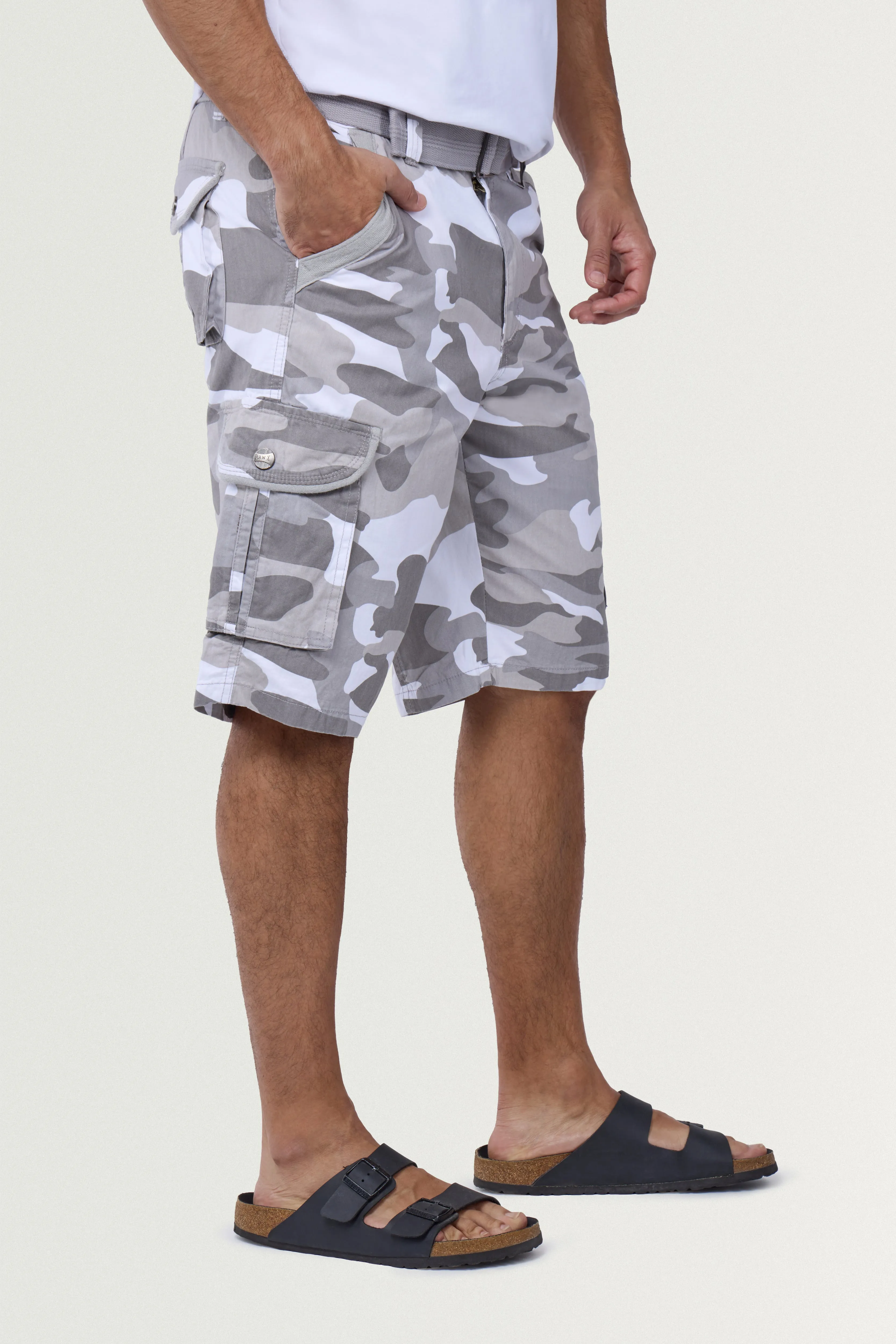 Raw X Men's 12.5" Inseam Cargo Shorts