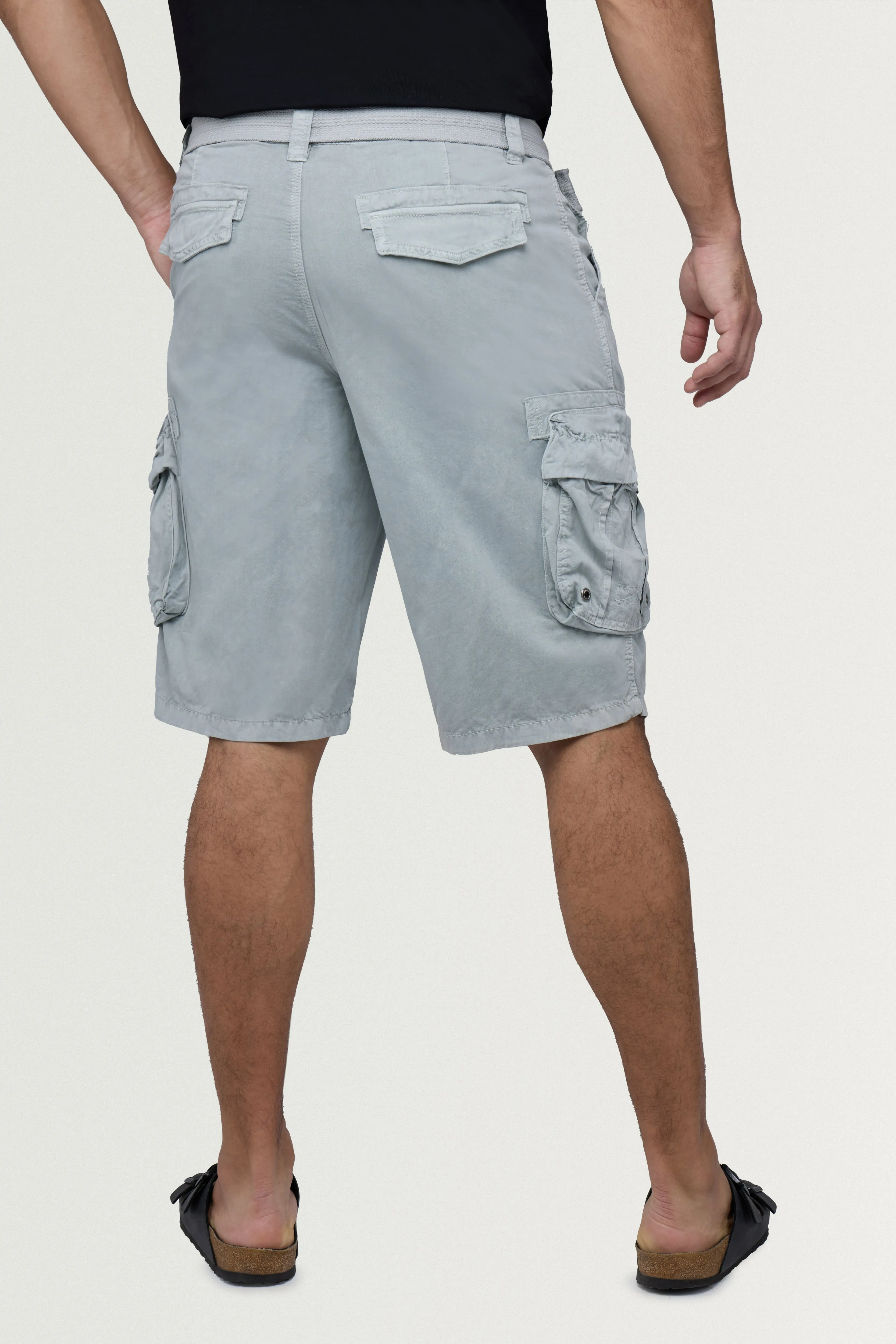RAW X Men's Belted 12.5" Inseam Cargo Shorts