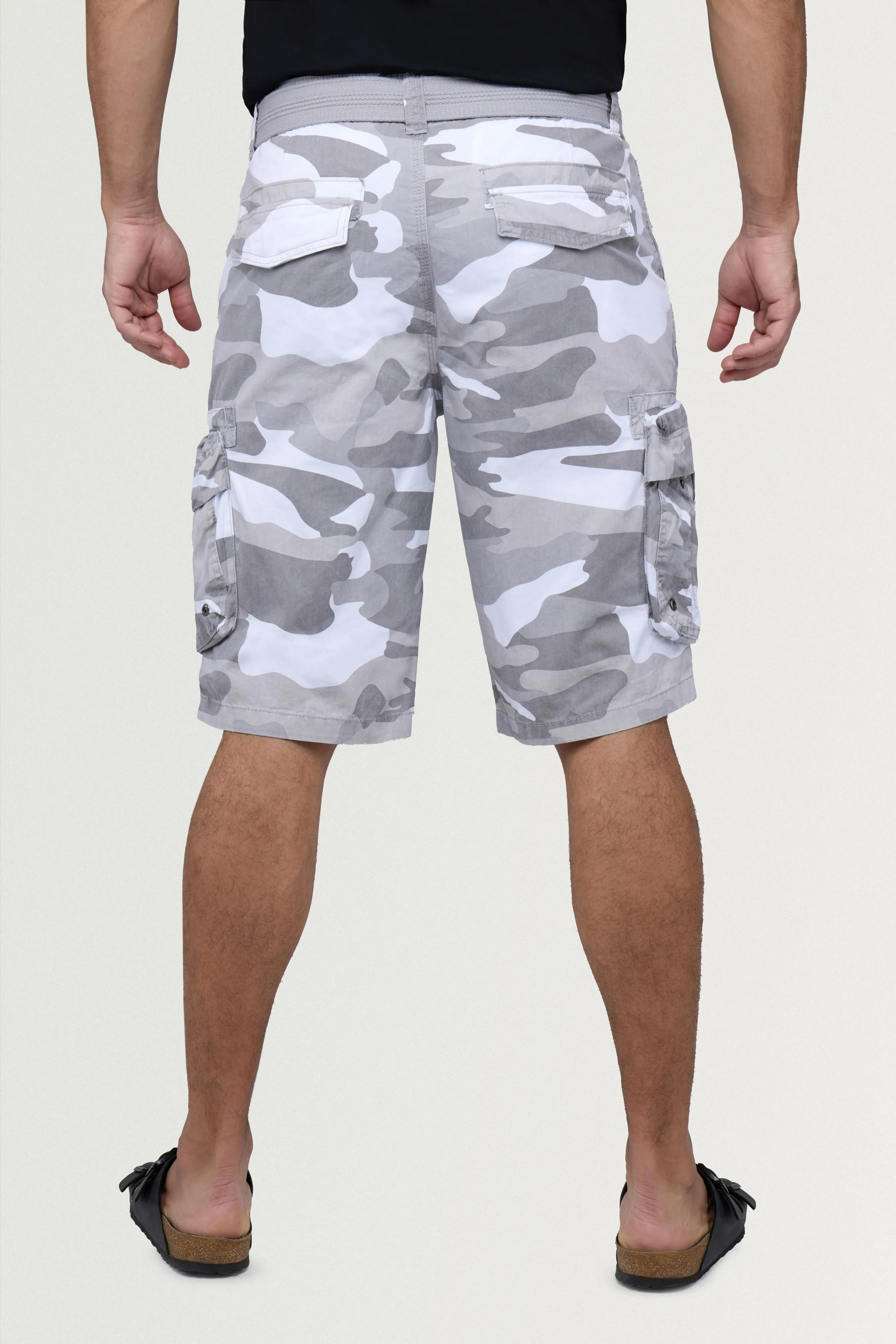 RAW X Men's Belted 12.5" Inseam Cargo Shorts
