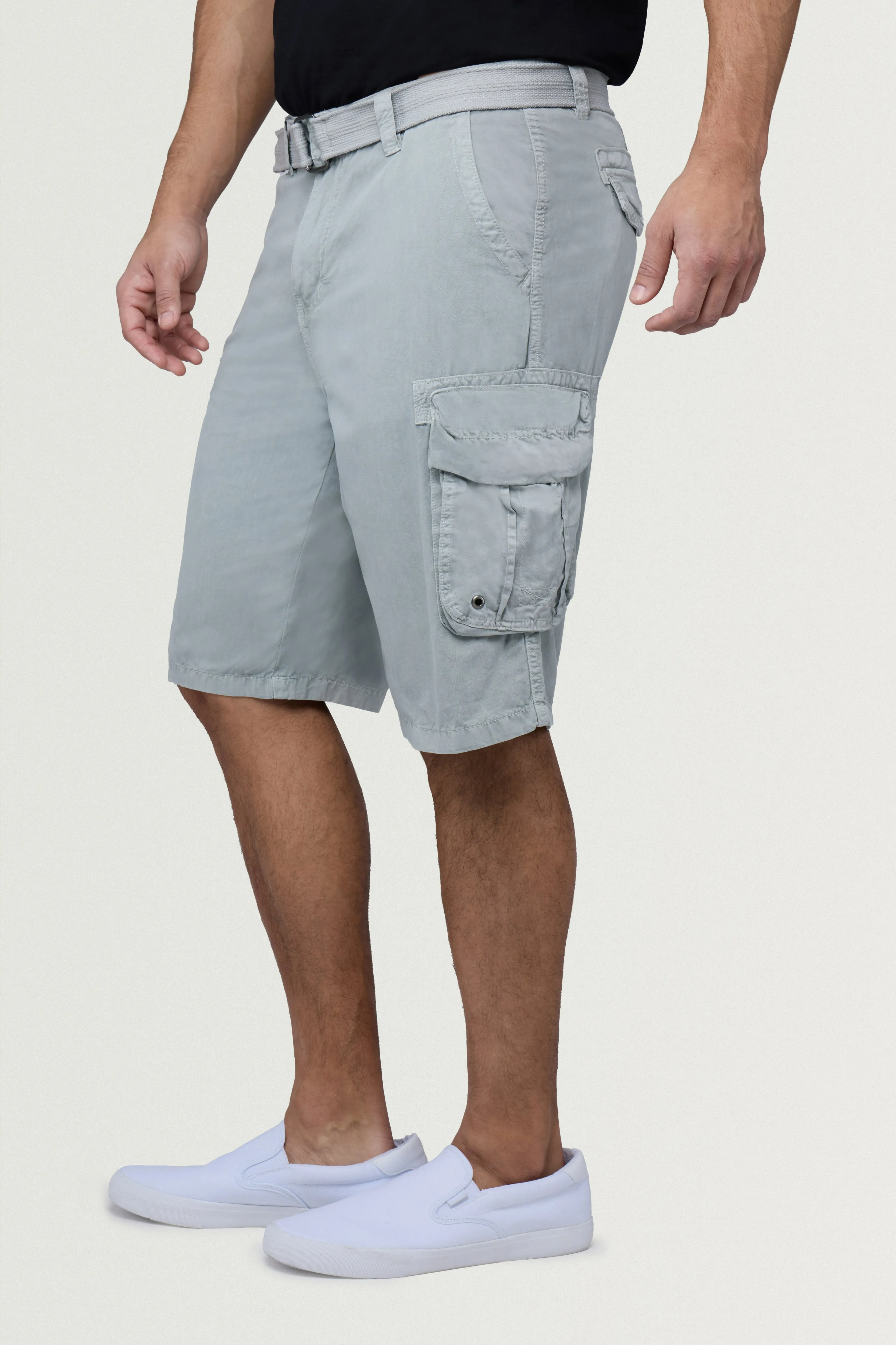 RAW X Men's Belted 12.5" Inseam Cargo Shorts