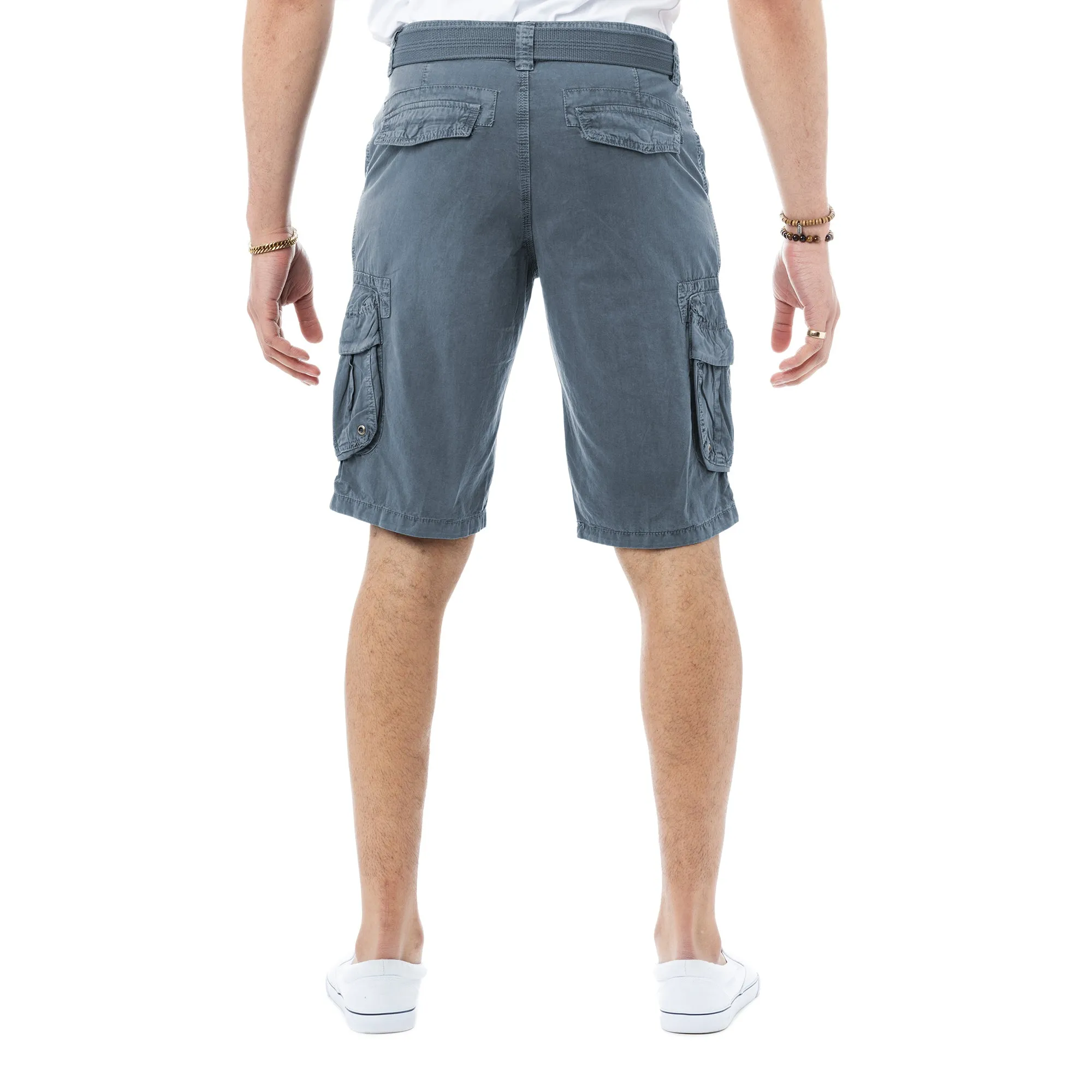RAW X Men's Belted 12.5" Inseam Cargo Shorts