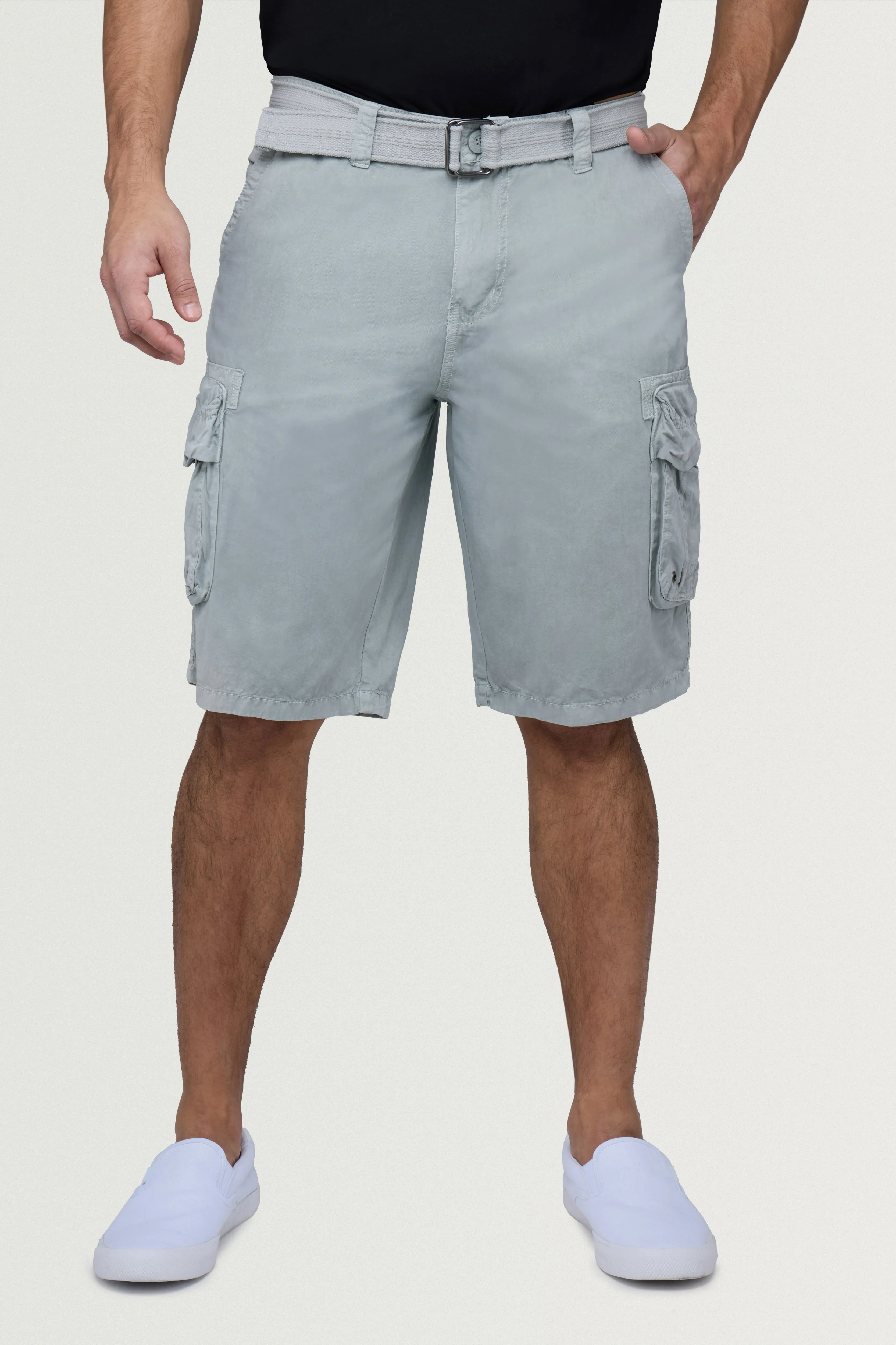 RAW X Men's Belted 12.5" Inseam Cargo Shorts