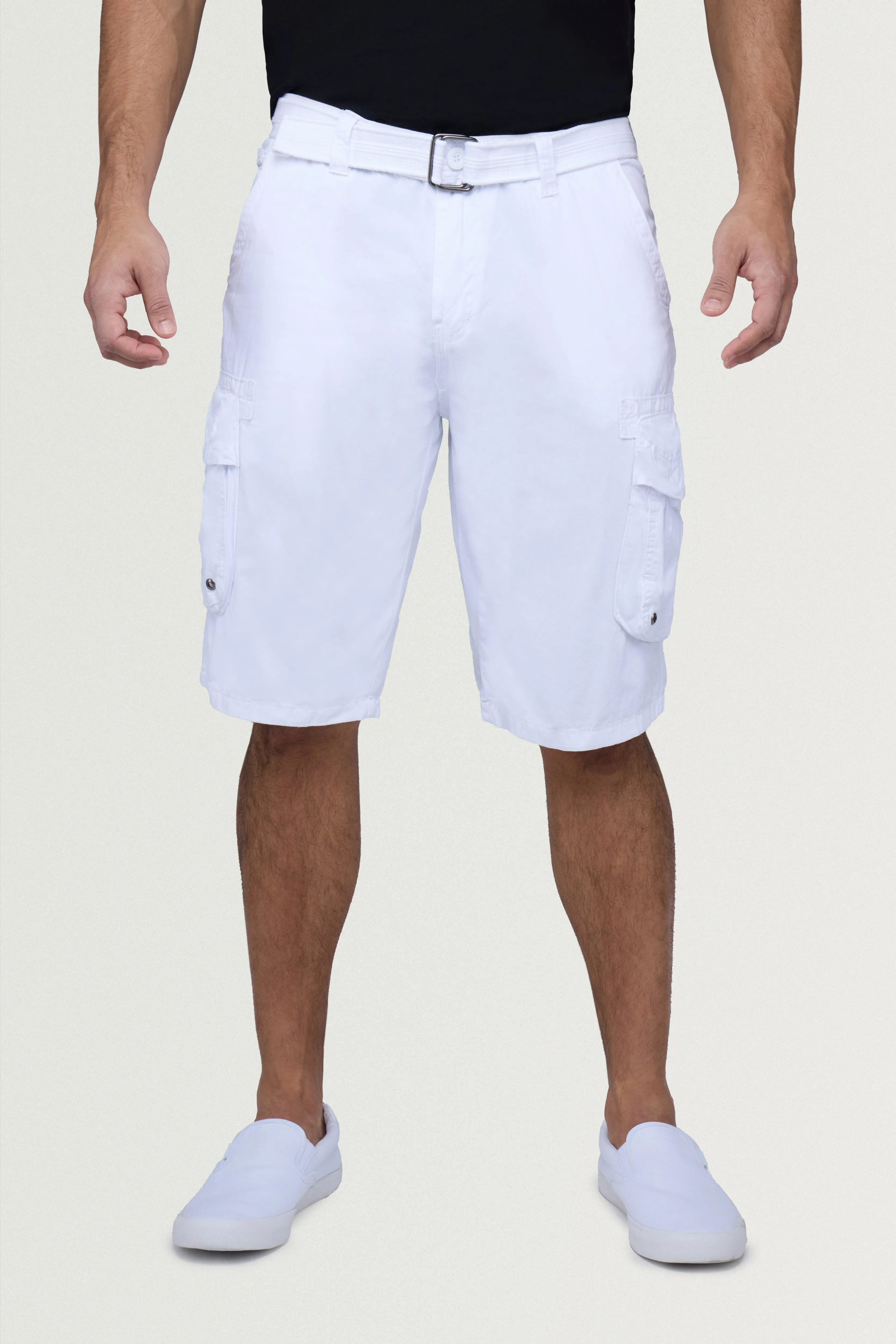 RAW X Men's Belted 12.5" Inseam Cargo Shorts