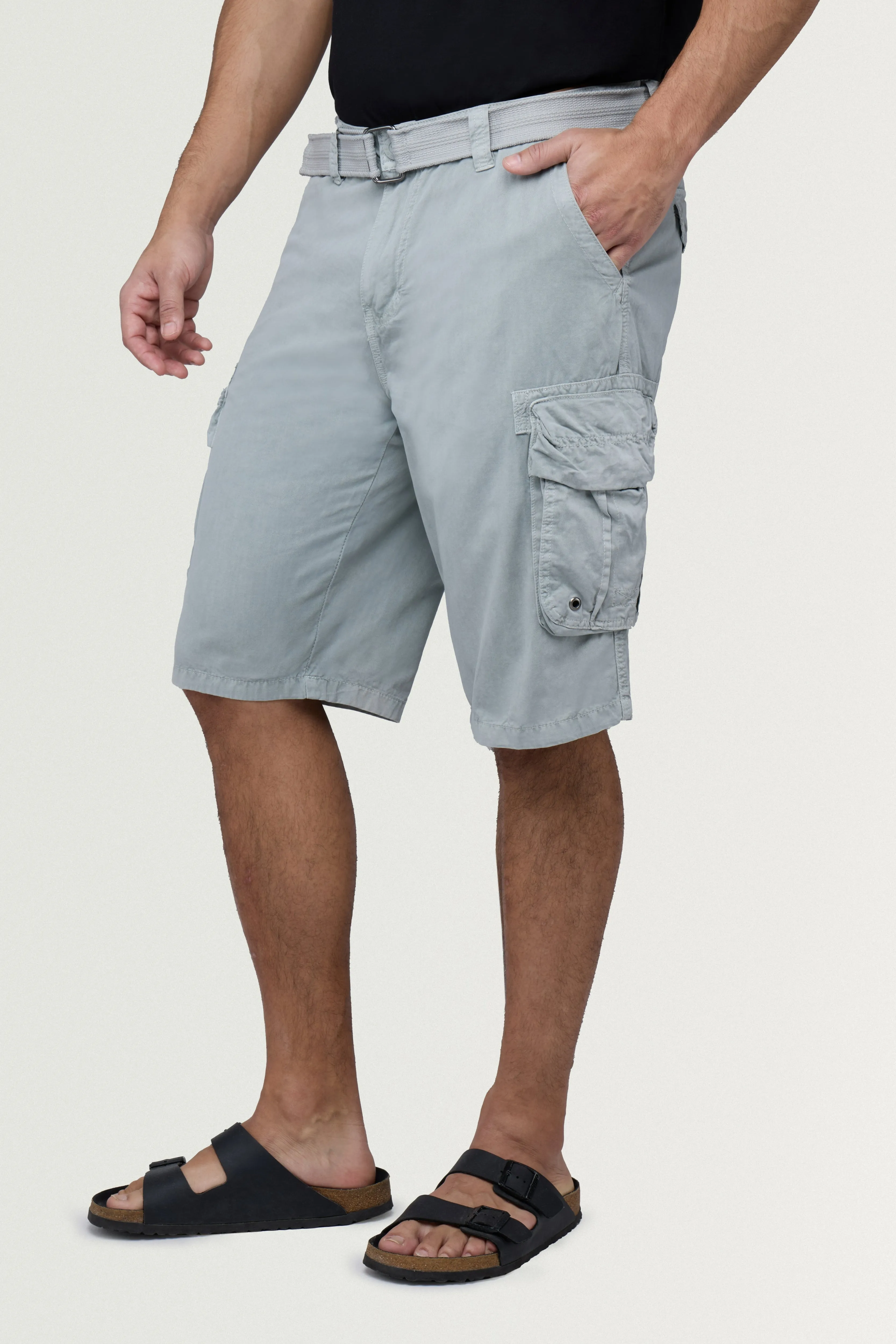 RAW X Men's Belted 12.5" Inseam Cargo Shorts