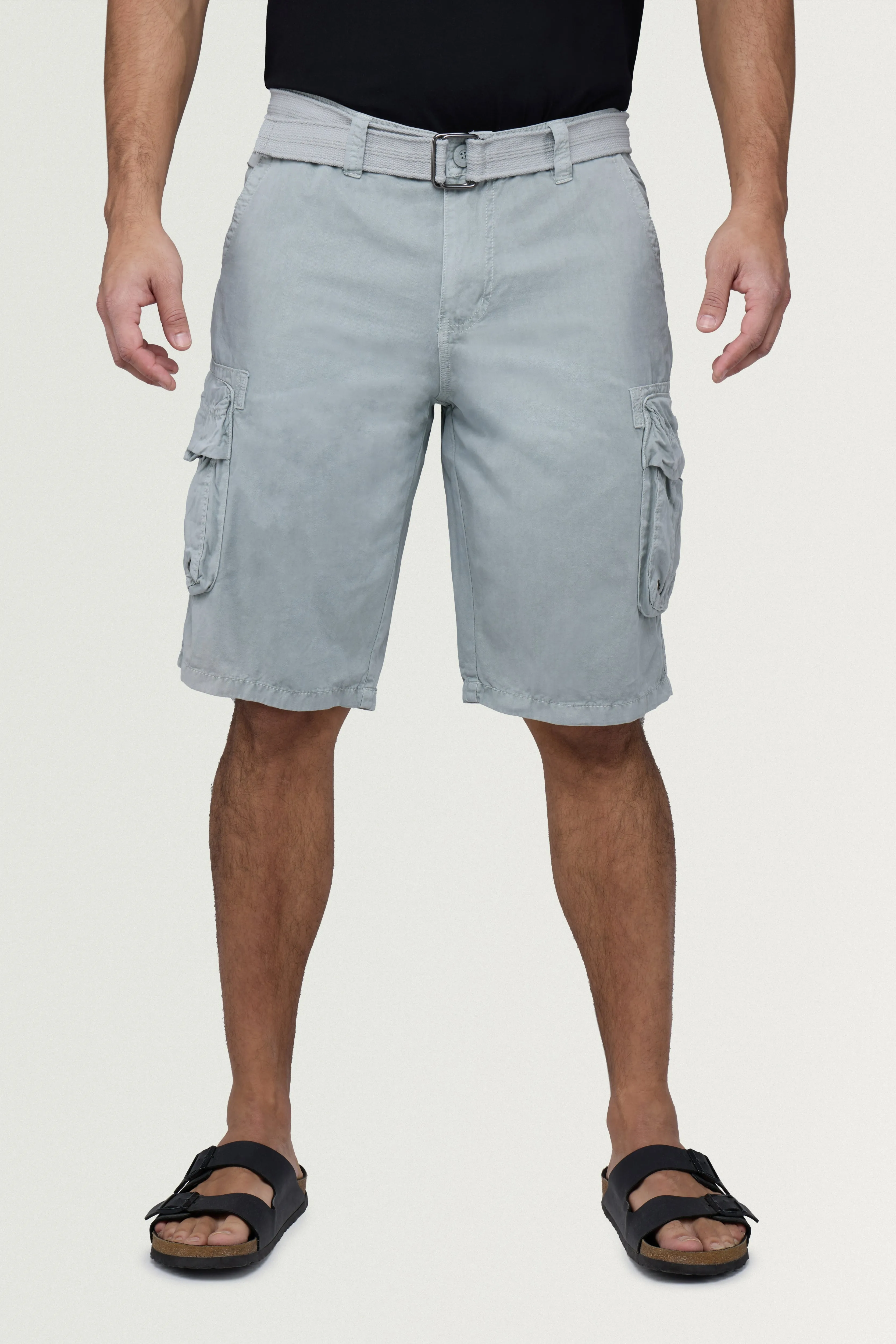 RAW X Men's Belted 12.5" Inseam Cargo Shorts