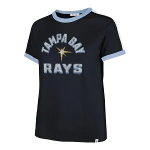 Rays Women's 47 Brand Ringer Tee with Burst