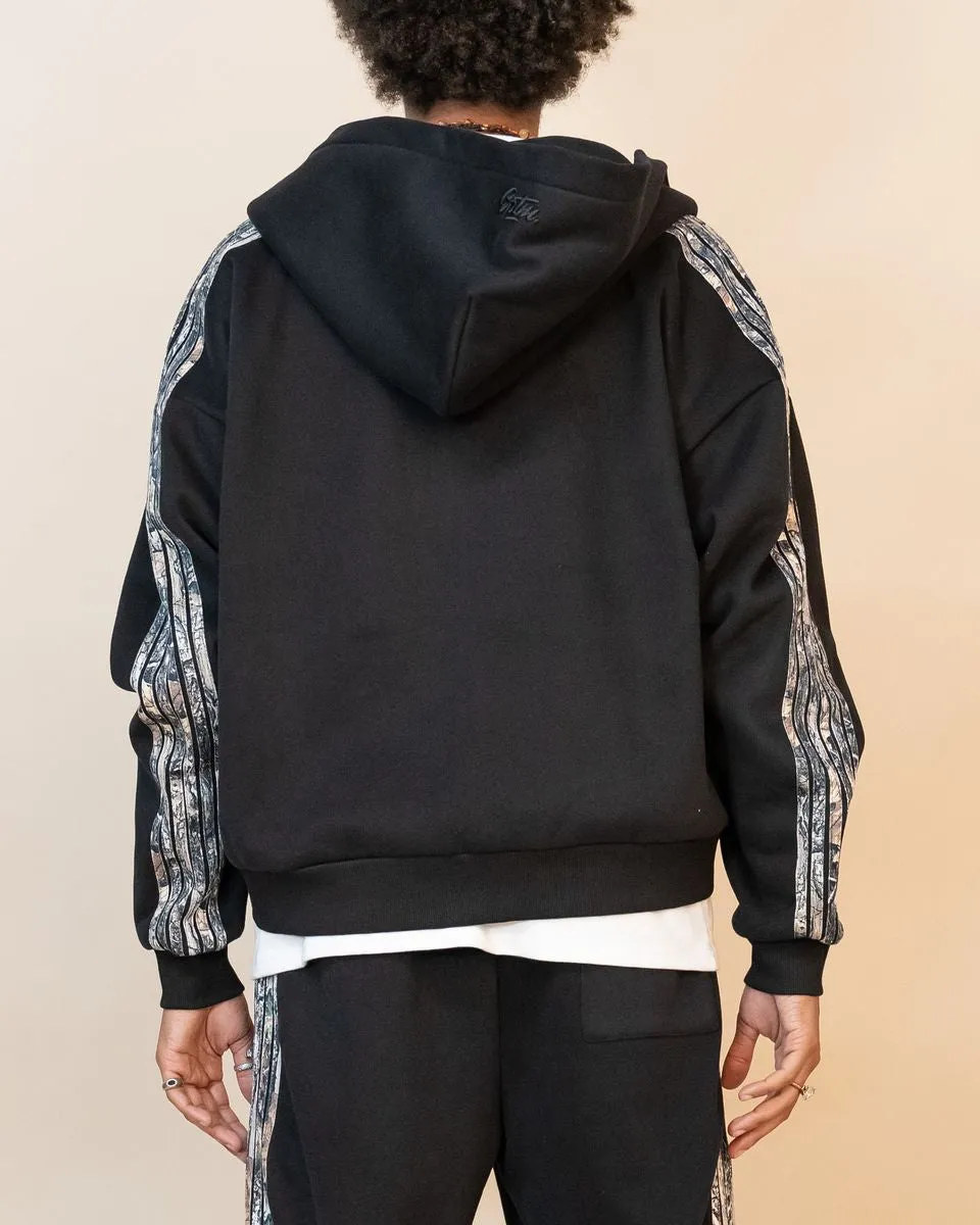 Real Camo Striped Zip Hoodie