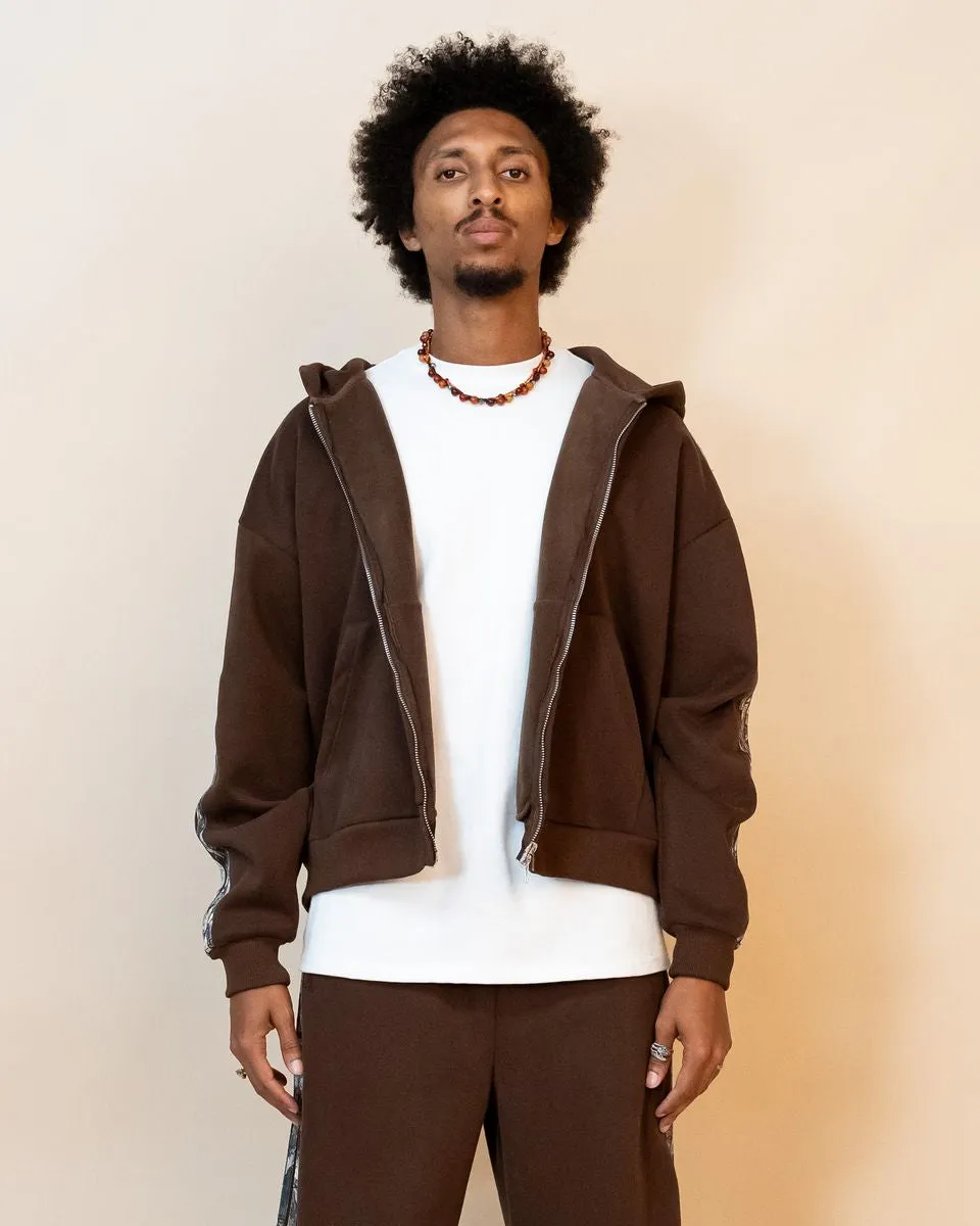 Real Camo Striped Zip Hoodie